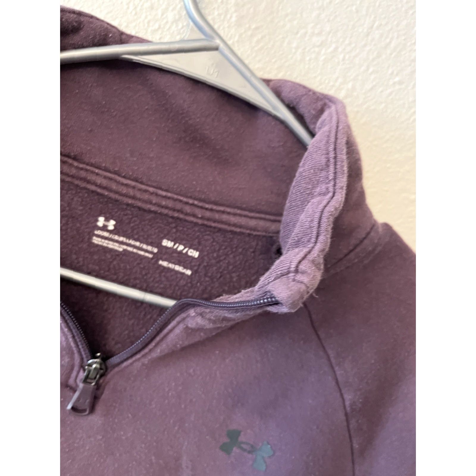 Under Armour Under Armour Sweater Men’s Size Small Maroon Logo Fleece 1/4 Zip Loose Fit Size US S / EU 44-46 / 1 - 2 Thumbnail