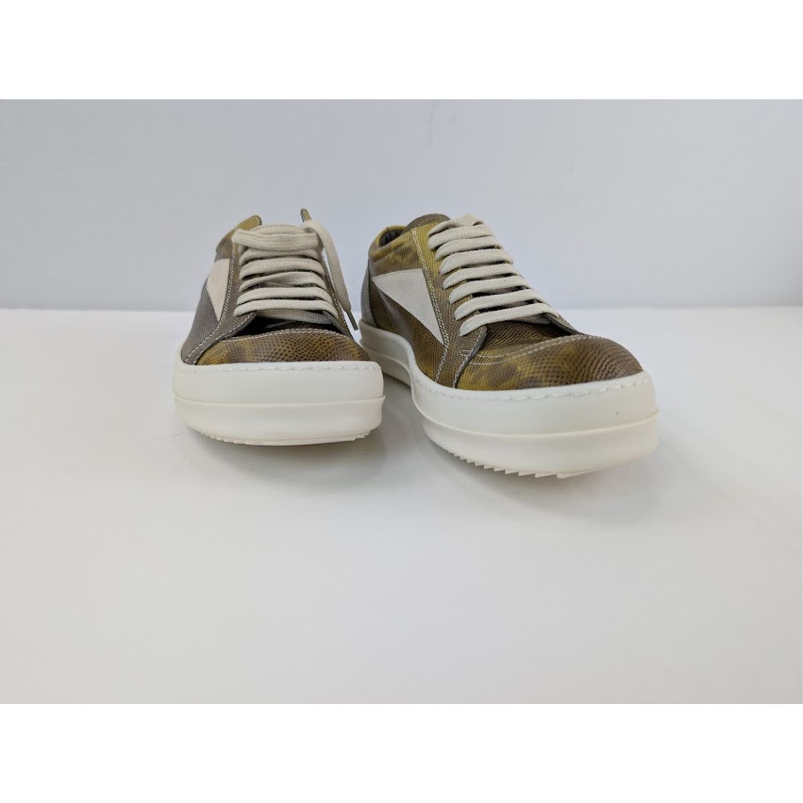 Rick Owens o1rshd1 Hollywood Vintage Sneakers in Acid / Milk / Milk Size US 7 / EU 40 - 5 Thumbnail