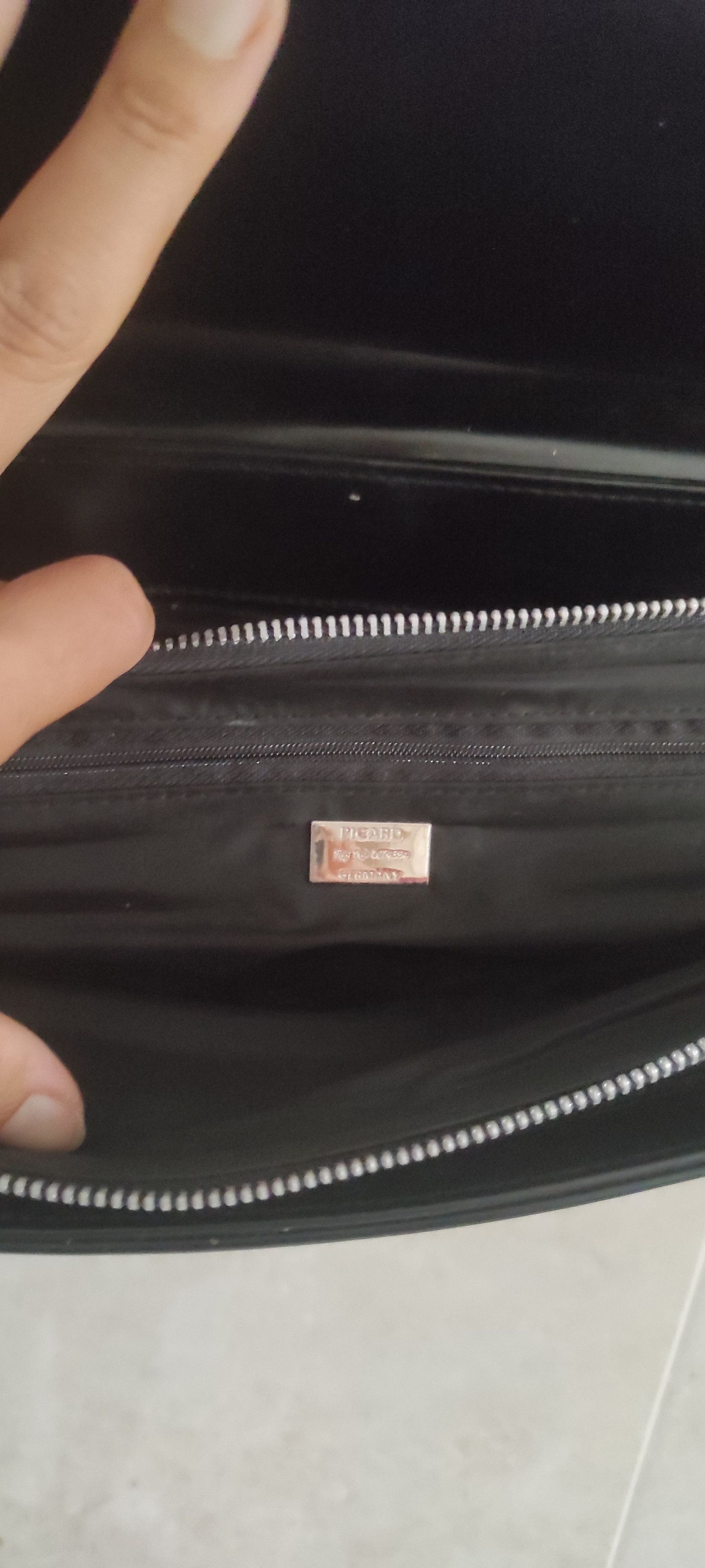 Leather × PICARD Vintage Picard Genuine Leather Women's Black Shoulder Bag Size ONE SIZE - 19 Thumbnail