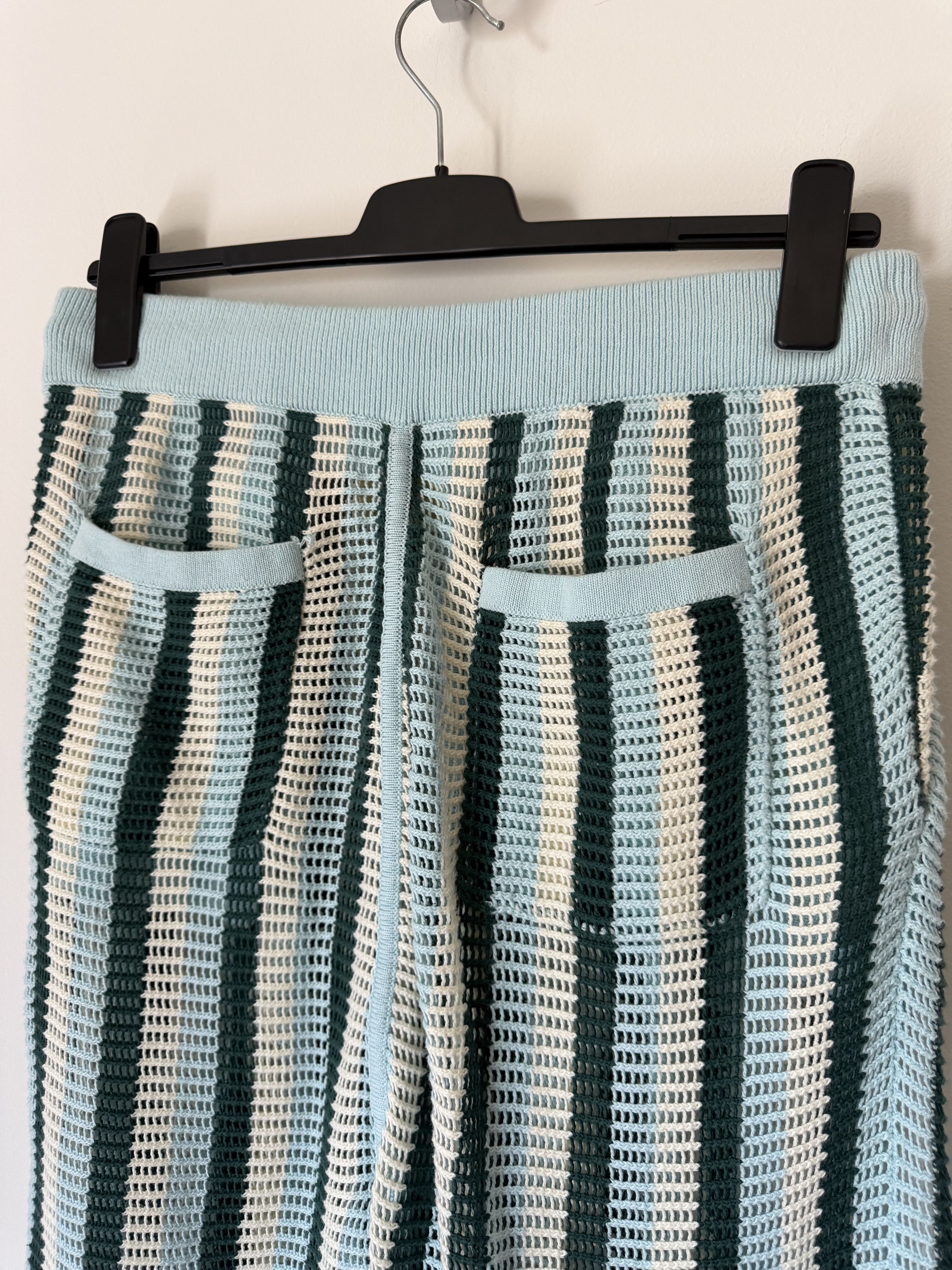 Aime Leon Dore Aime Leon Dore Mesh Knit Pants in Blue Multicolor Size US 34 / EU 50 - 5 Thumbnail