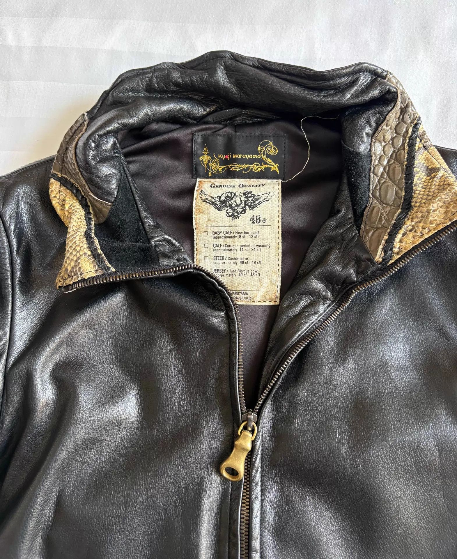 Other Kyoji Maruyama Vintage Panelled Leather Jacket 48/69 Size US M / EU 48-50 / 2 - 2 Thumbnail