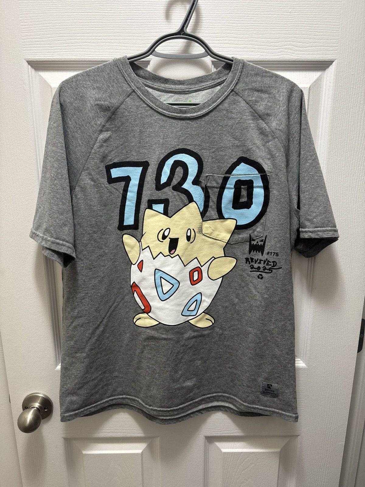 Asspizza AssPizza 730 Pokemon Gen 2 Togepi #175 Grey Shirt Pocket Size US L / EU 52-54 / 3 - 1 Thumbnail