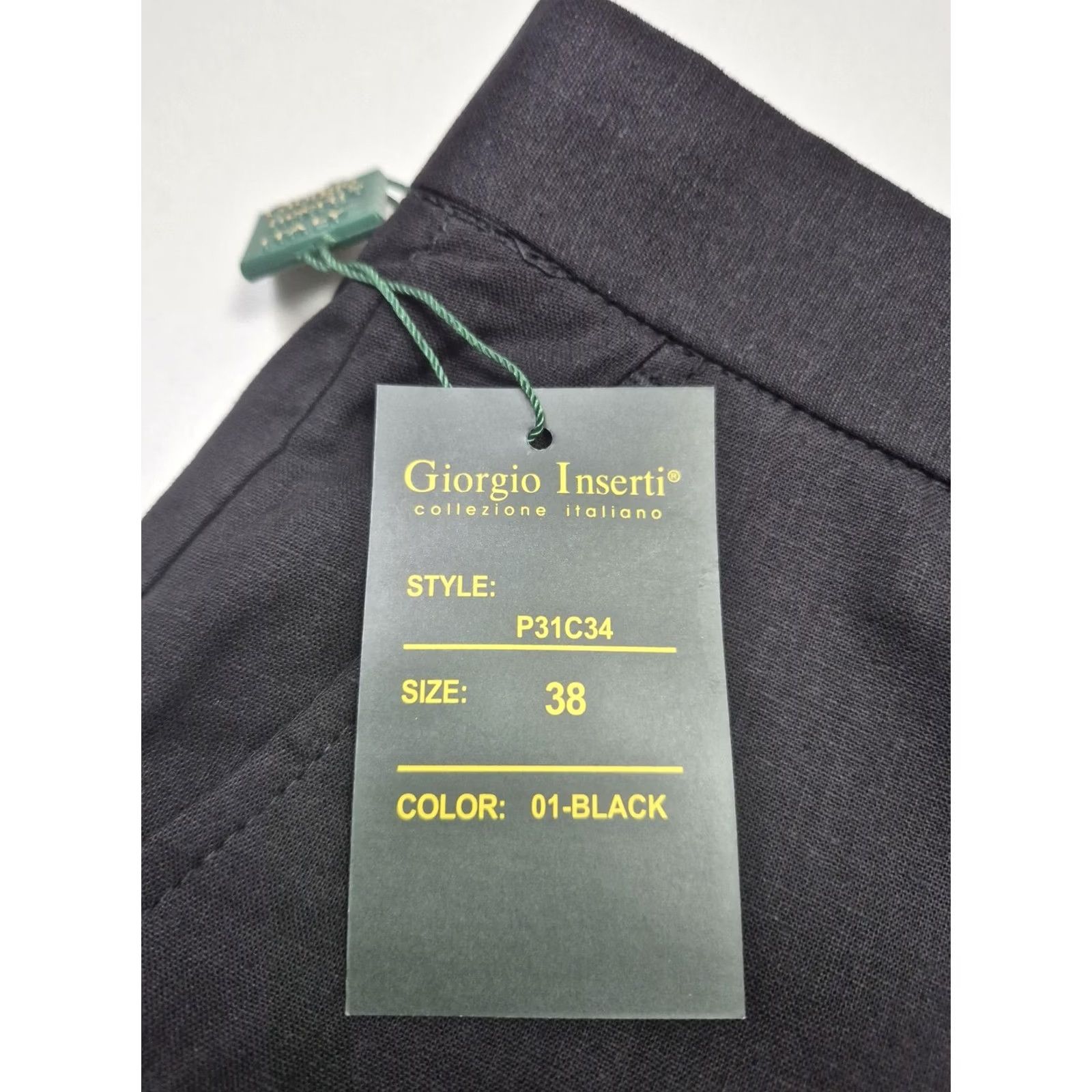 Vintage Giorgio Inserti Dress Pants Mens 38x35 Black Linen Flat Front Cuffed Lined NWT Dress Pants Mens Black Linen Flat Front Cuffed Lined NWT Size US 38 / EU 54 - 4 Thumbnail