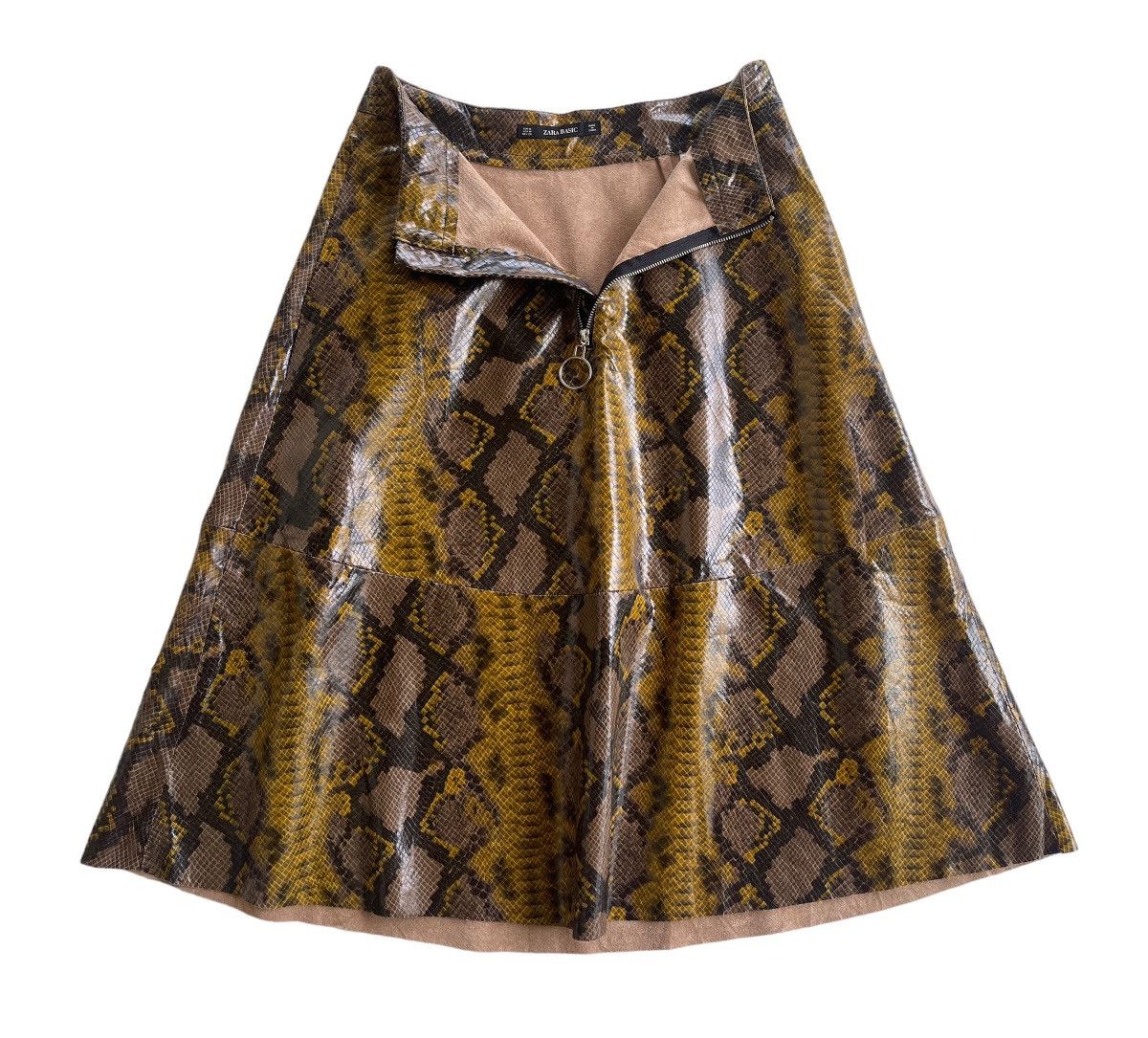 Zara Snake Printed Midi Skirts Size 28" / US 6 / IT 42 - 4 Thumbnail