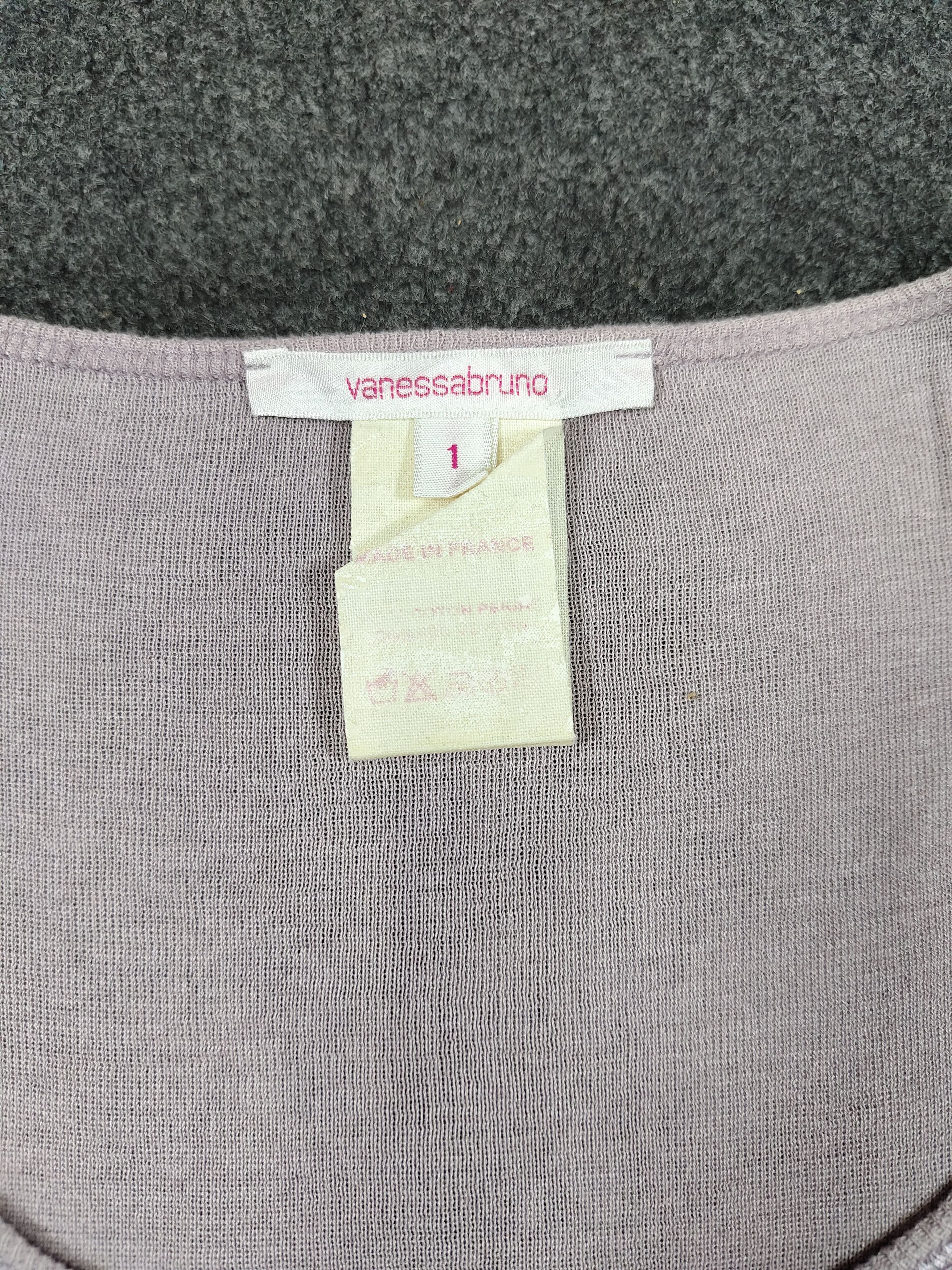 Vanessa Bruno 2000s Vanessa Bruno🇫🇷 Soft Lavender Puff Sleeve Knit Top Size S / US 4 / IT 40 - 8 Thumbnail