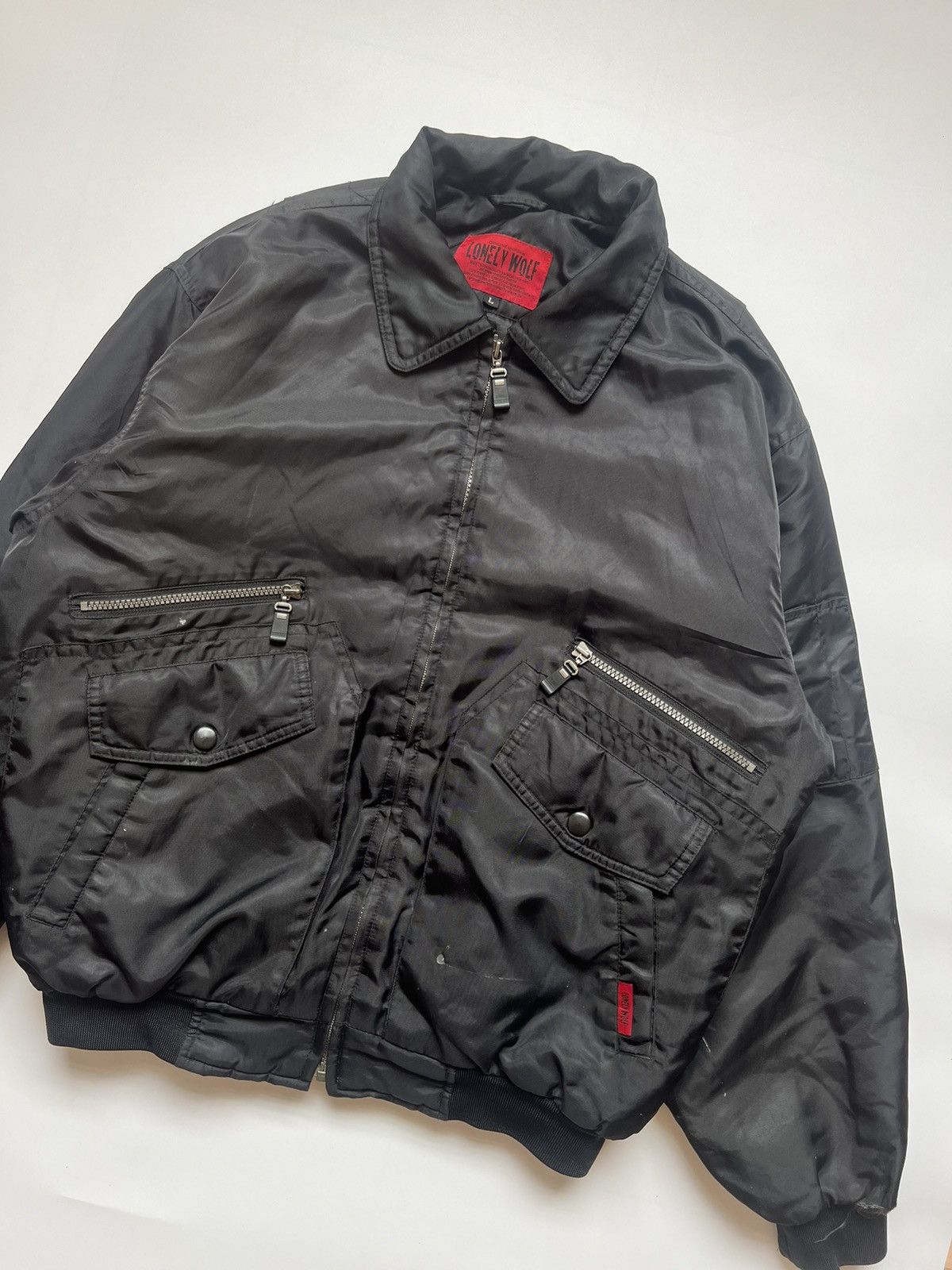Japanese Brand Lonely Wolf Japanese Bomber Jacket Size US L / EU 52-54 / 3 - 2 Thumbnail