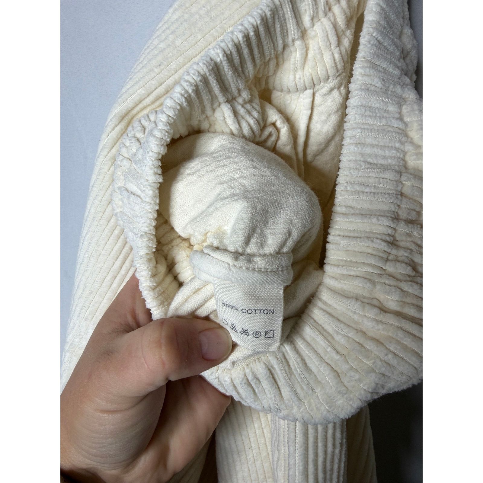 Other Egg Trading London white corduroy baggy barrel short pants Size 26" / US 2 / IT 38 - 8 Thumbnail