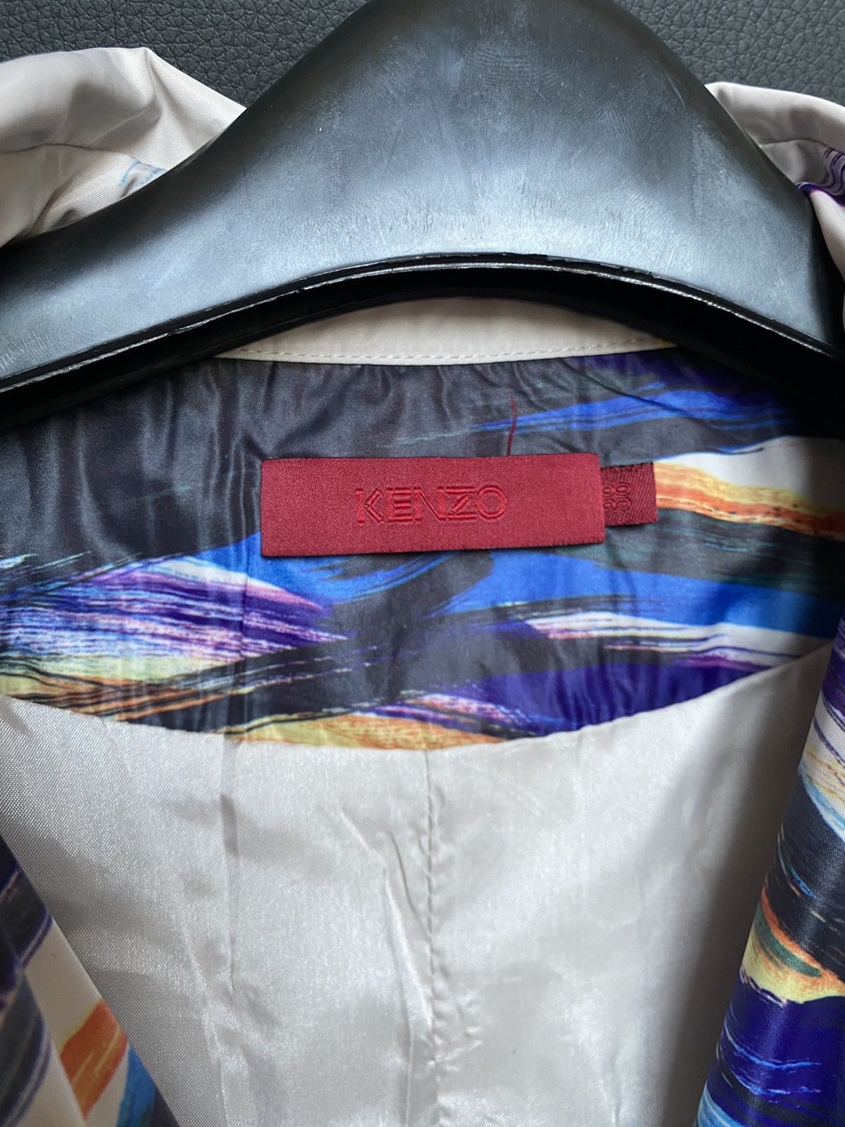 Designer × Kenzo Kenzo tranch coat long with belt Multicolor Size M / US 6-8 / IT 42-44 - 5 Thumbnail