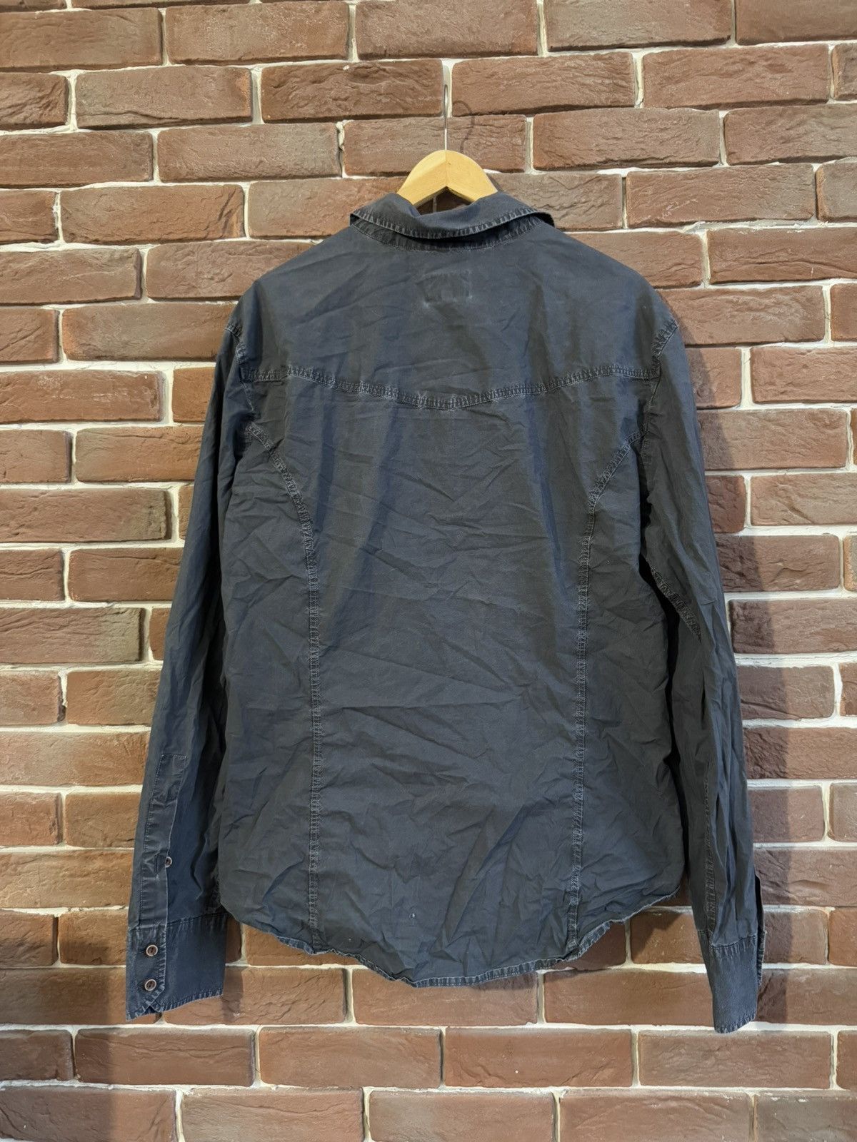 Just Cavalli Rare Just Cavalli Cargo Button Shirt Washed Black 54 Rare Size US L / EU 52-54 / 3 - 2 Thumbnail