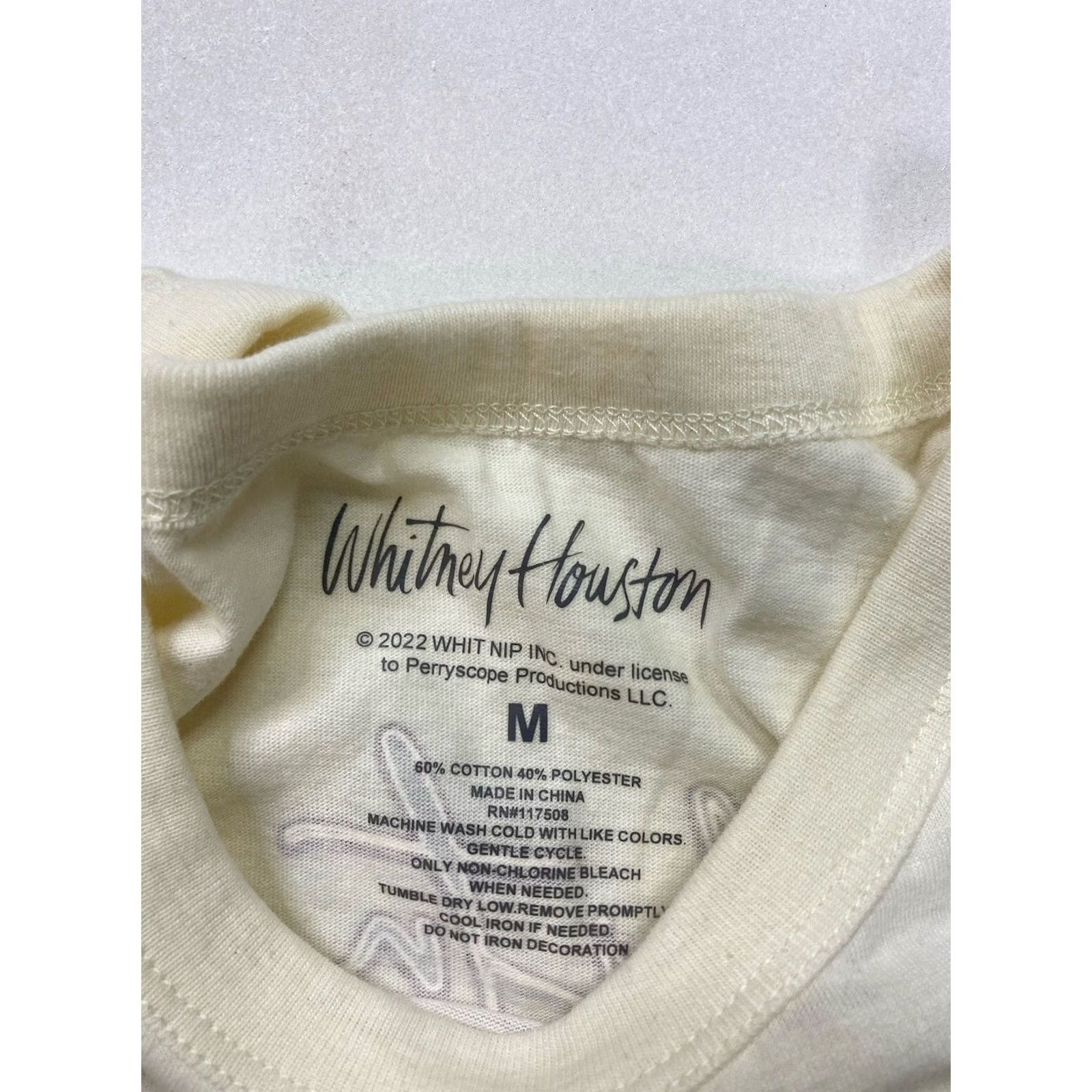 Vintage Whitney Houston The Movement Of Truth World Tour 87 T-shirt Women Medium Music Shirt Ivory Short Sleeve Crew Neck Size M / US 6-8 / IT 42-44 - 5 Thumbnail