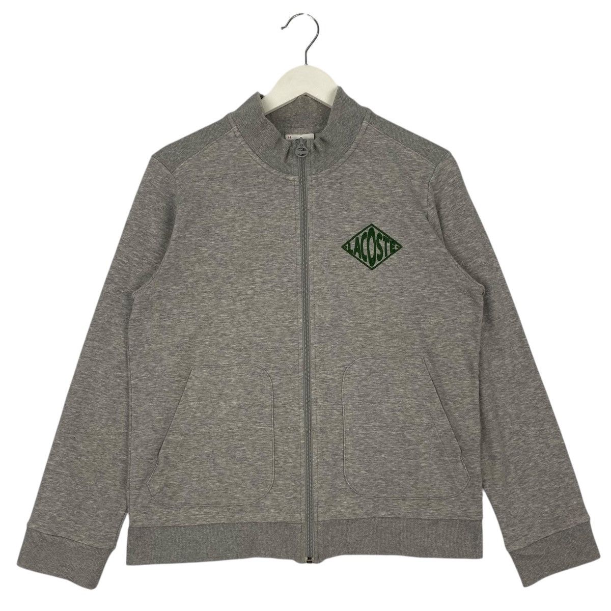 Lacoste × Vintage Vintage Lacoste Hoodie Small Logo Embroidered Gray Size US M / EU 48-50 / 2 - 1 Thumbnail