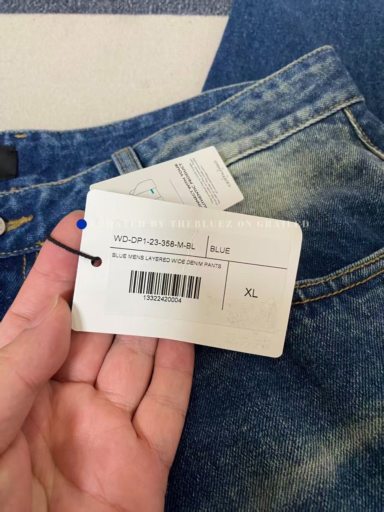 WE11DONE we11done Layered Spliced Straight Jeans Size US 30 / EU 46 - 4 Thumbnail