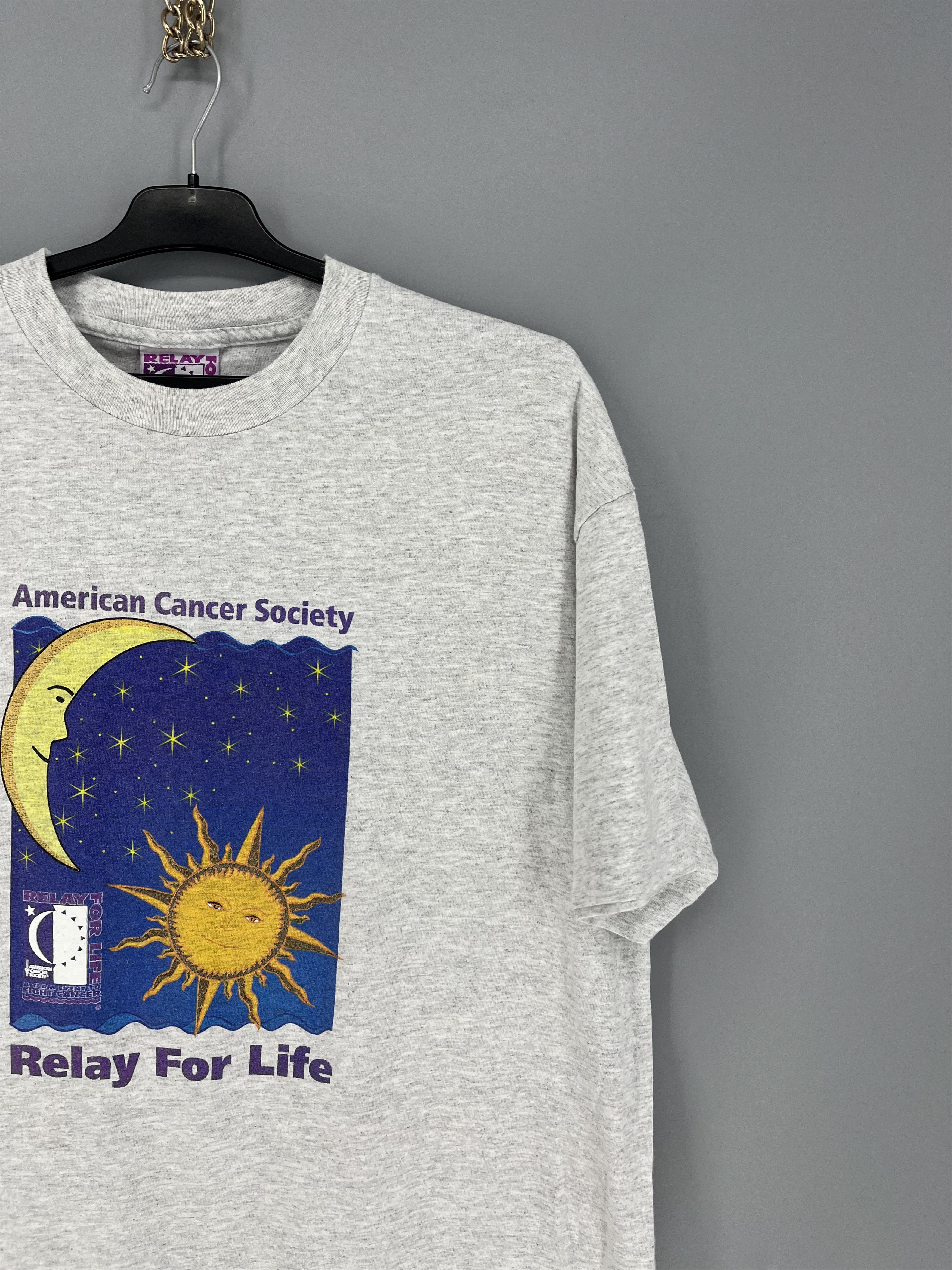 Vintage Vintage 1990s American Cancer Society Souvenir T Shirt Size US XL / EU 56 / 4 - 5 Thumbnail