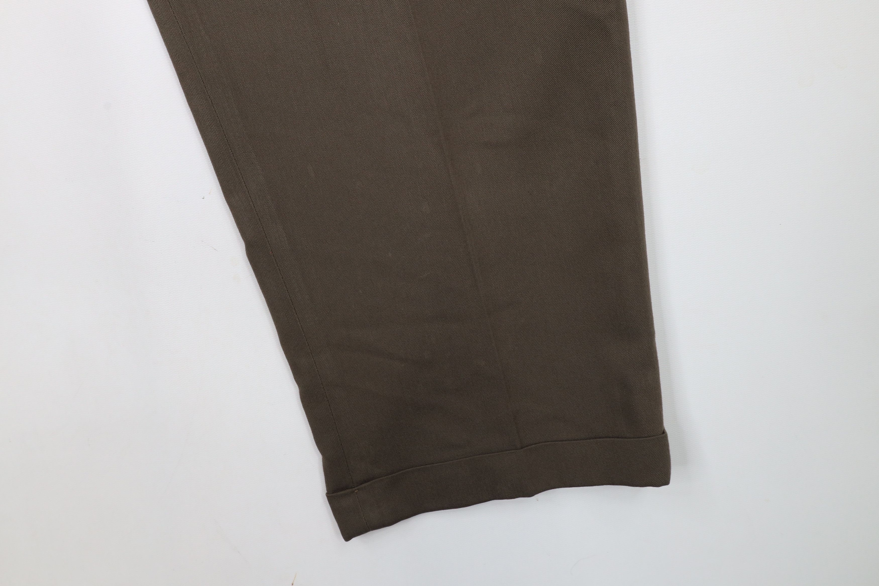 Levi's × Vintage Vintage 90s Levis Rayon Blend Wide Leg Chino Pants Brown USA Size US 36 / EU 52 - 5 Thumbnail