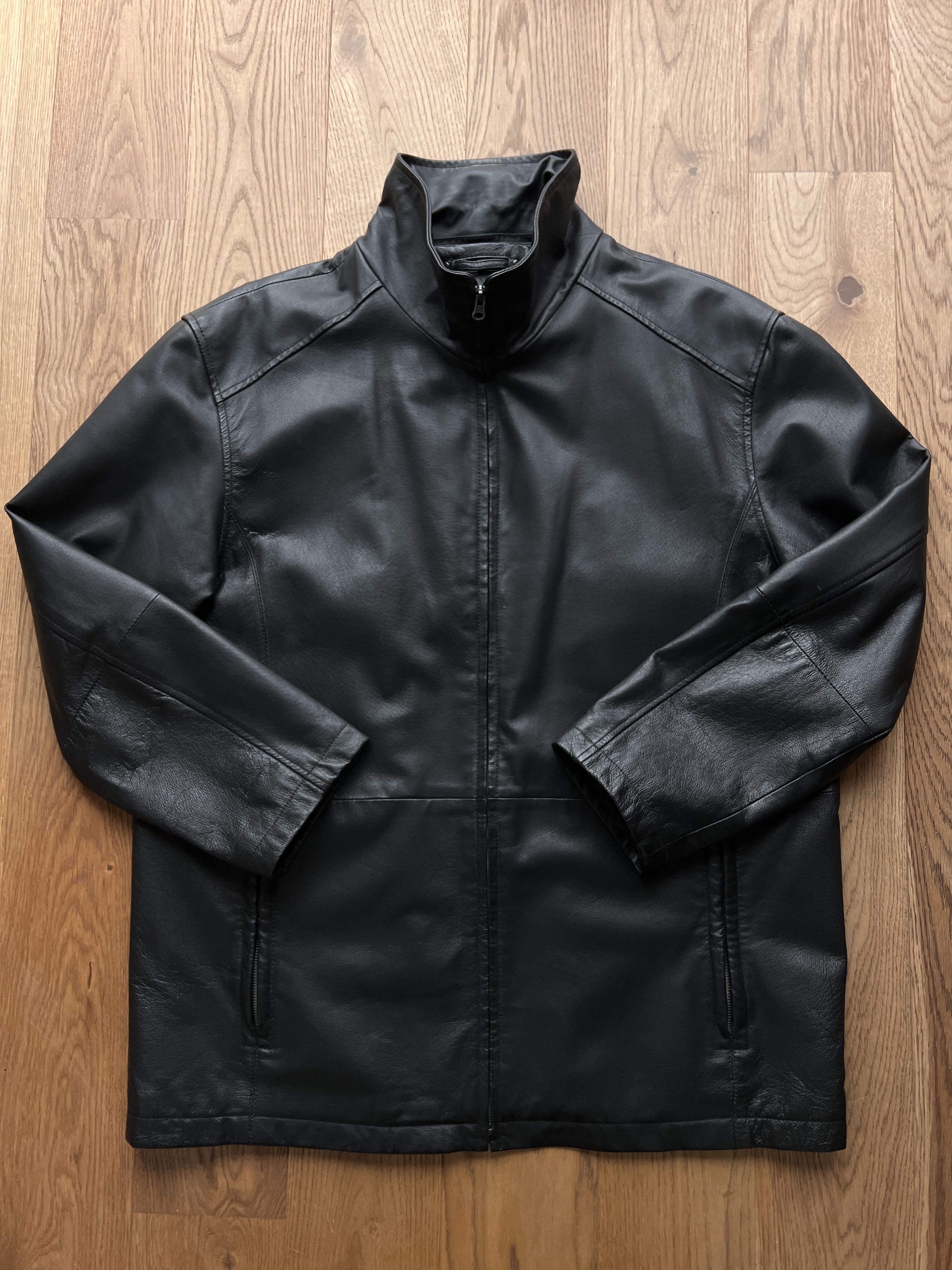 If Six Was Nine 14th Addiction Yohji Yamamoto style leather jacket LGB Boxy Size US XXL / EU 58 / 5 - 1 Thumbnail