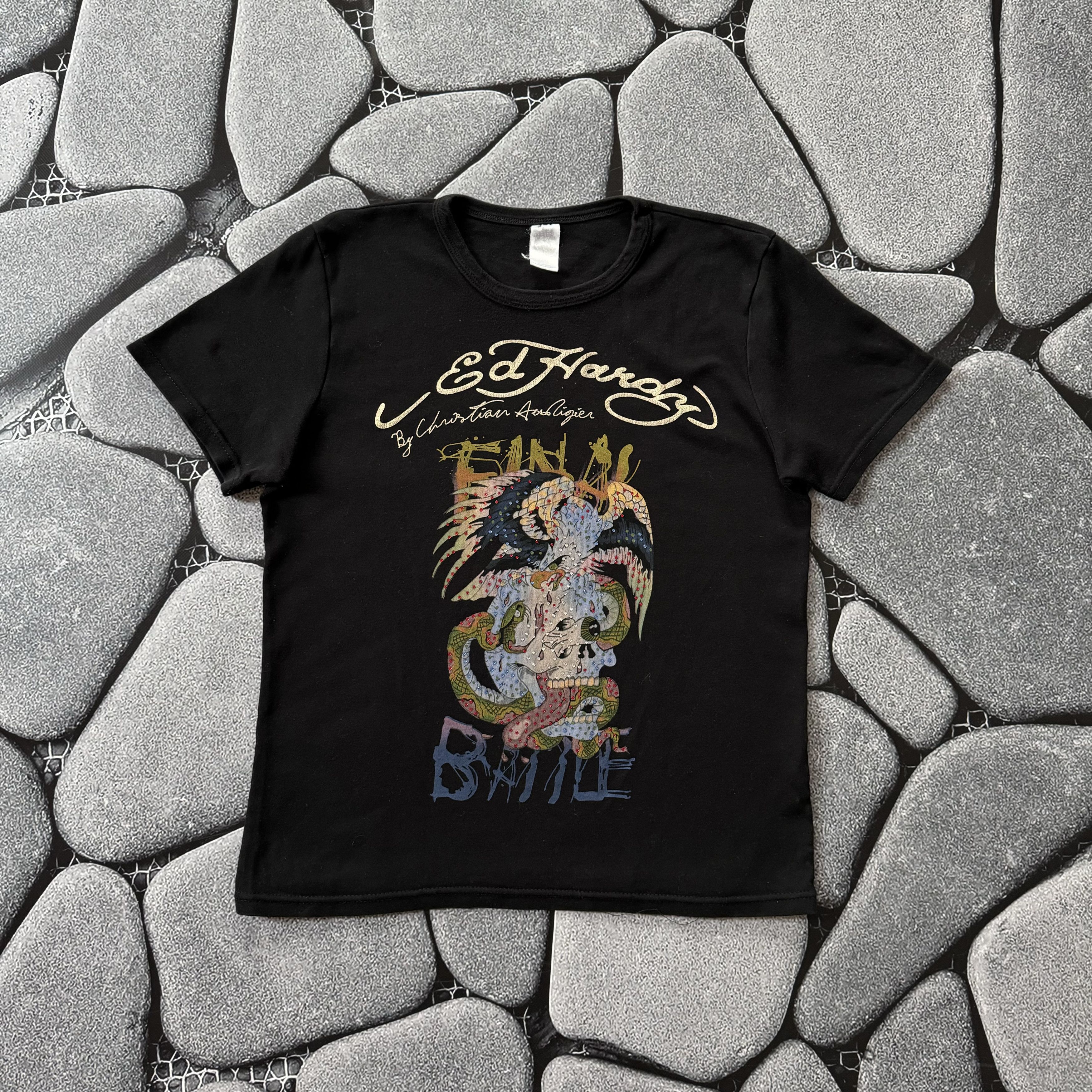 Christian Audigier × Ed Hardy ED HARDY VINTAGE CHRISTIAN AUDIGIER T SHIRT Size XL / US 12-14 / IT 48-50 - 1 Thumbnail