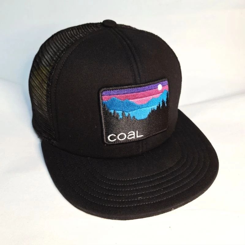 Coal × Vintage Coal Headwear Padded Foam Trucker Cap – Black Snapback Size ONE SIZE - 2 Thumbnail