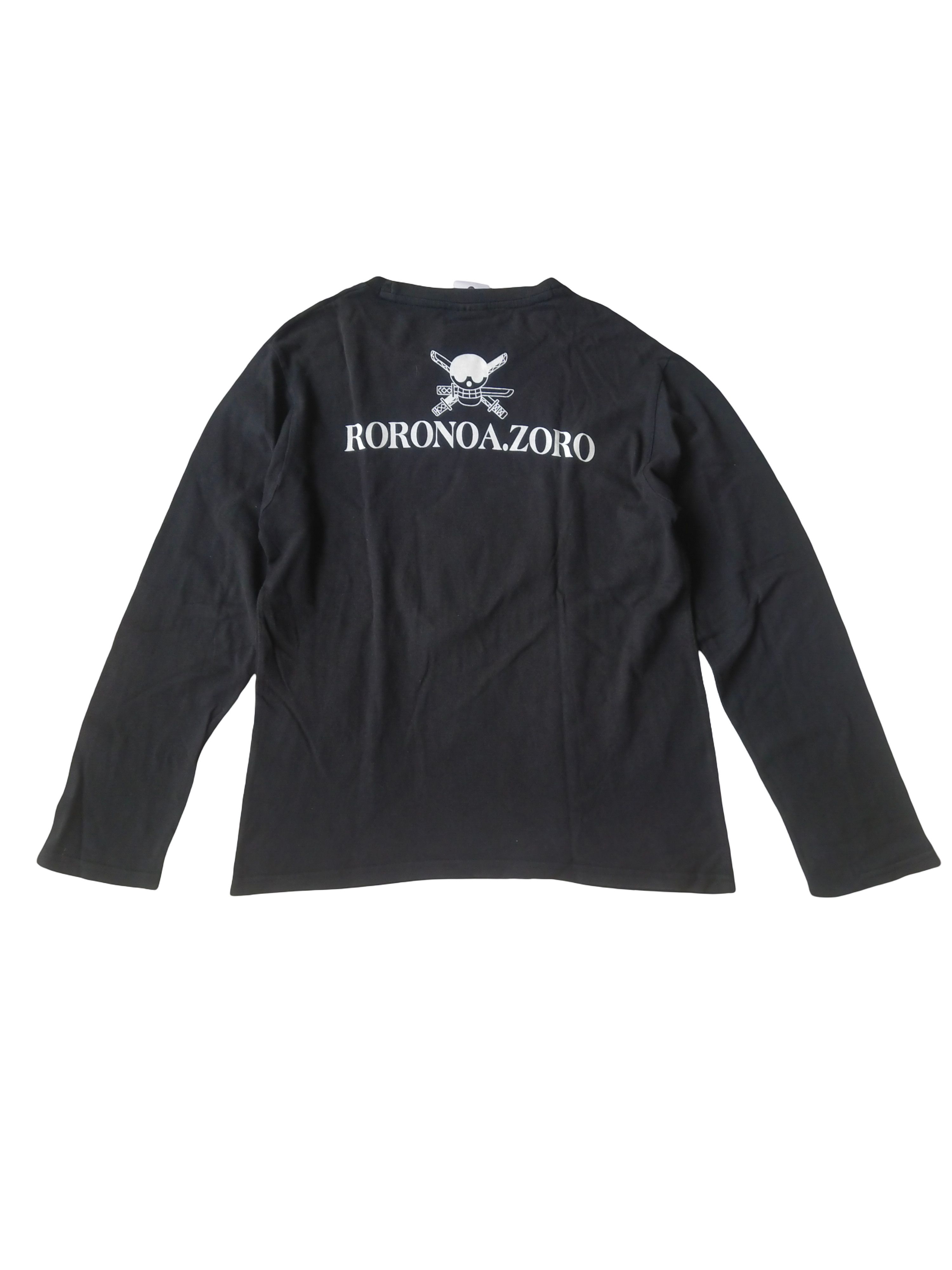 One Piece One Piece Roronoa Zoro Swordsman Art Anime L/S Tee Size US S / EU 44-46 / 1 - 3 Thumbnail