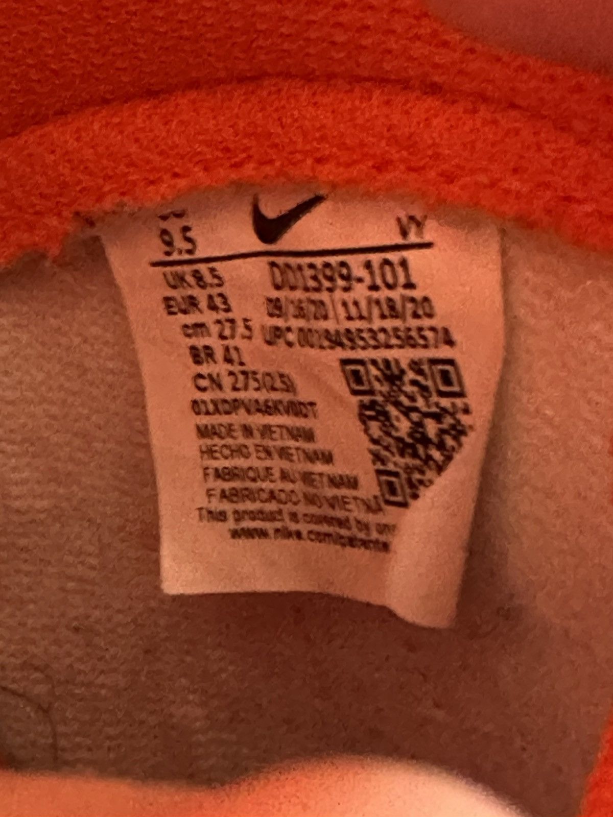 Nike Nike Retro Dunk Hi Syracuse Size US 9.5 / EU 42-43 - 8 Thumbnail