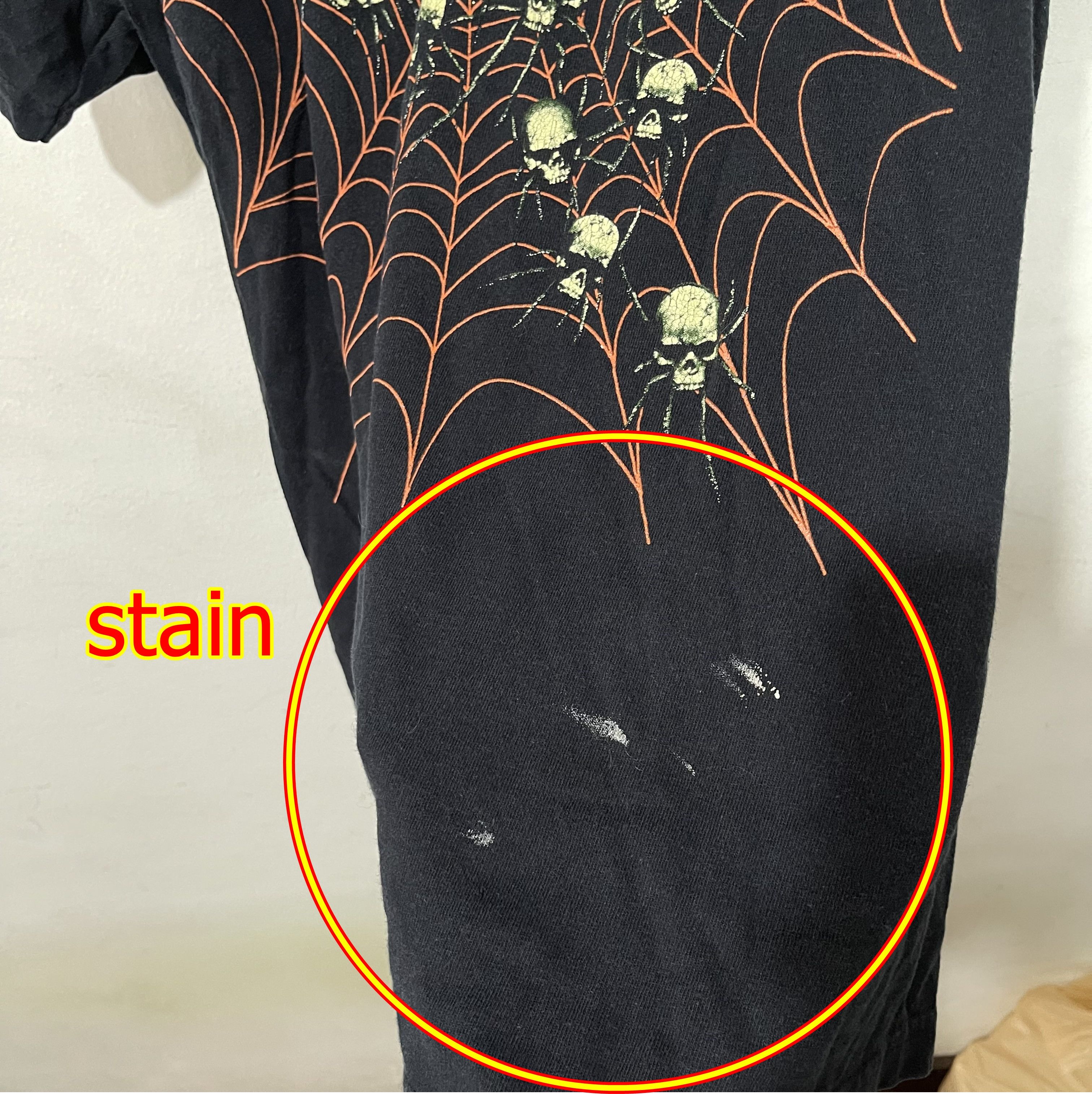 Vintage Vintage Skull Spider Web T-Shirt Size US XL / EU 56 / 4 - 5 Thumbnail