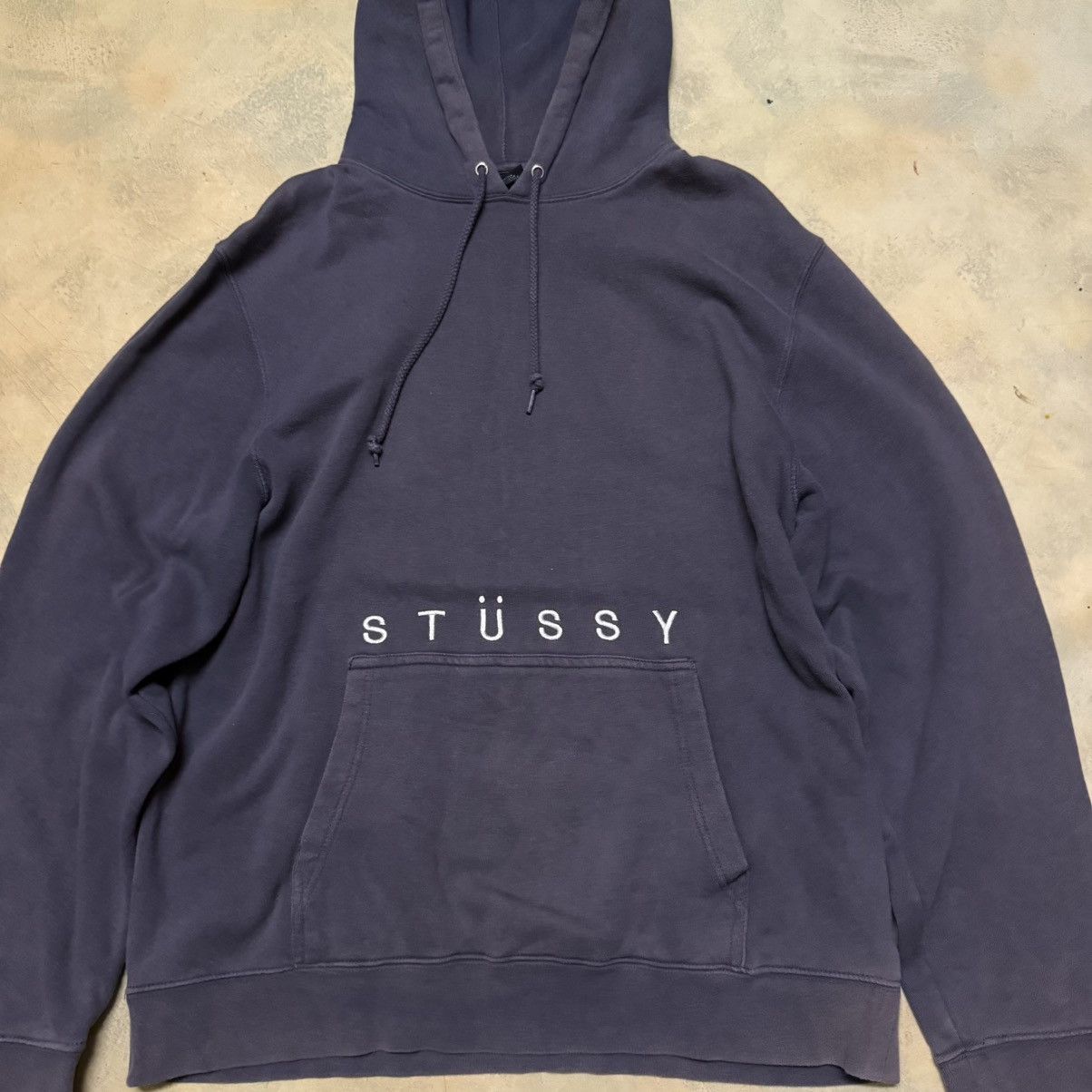 Stussy Stussy Hoodie Big Logo Sun Faded Size US XL / EU 56 / 4 - 3 Thumbnail