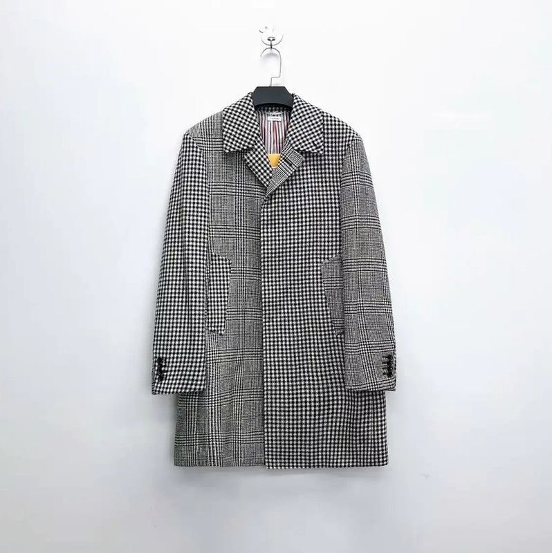 Thom Browne Thom Browne Colorblock Wool Blend Coat 0089 Size US S / EU 44-46 / 1 - 1 Thumbnail