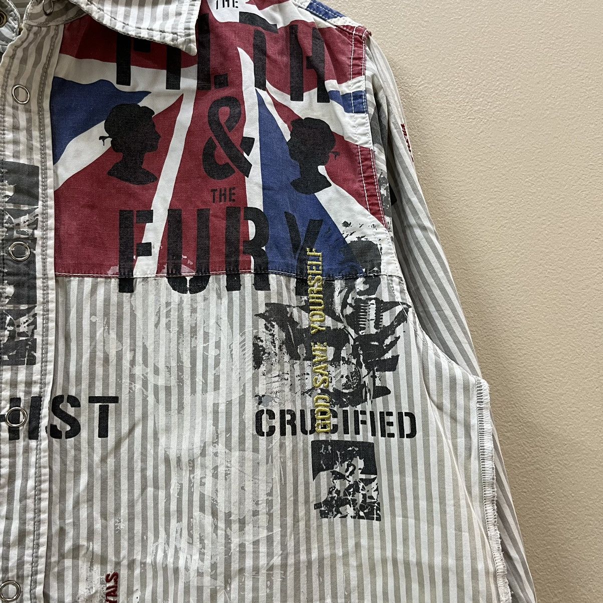 Ringspun × Seditionaries Vintage Ringspun Anarchist Button Up Shirt Size US M / EU 48-50 / 2 - 3 Thumbnail
