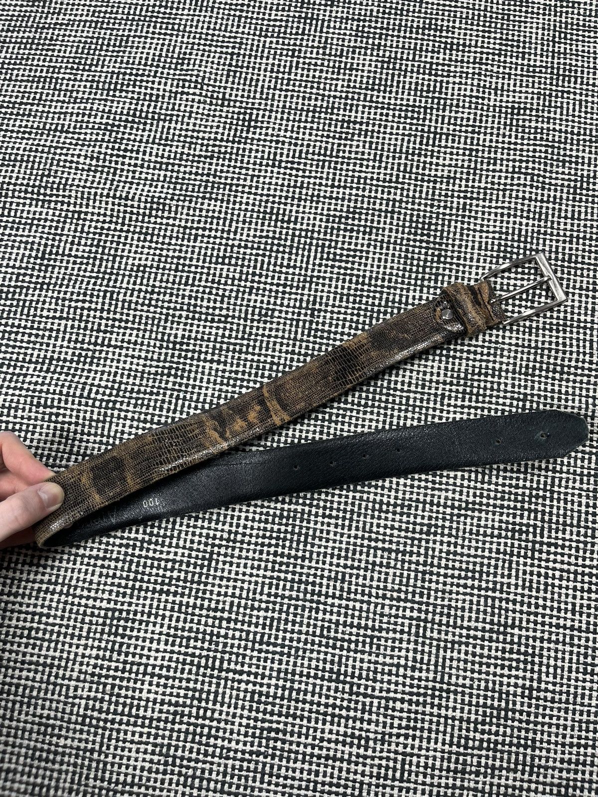 Other Python styled genuine leather belt avant garde Size ONE SIZE - 3 Thumbnail
