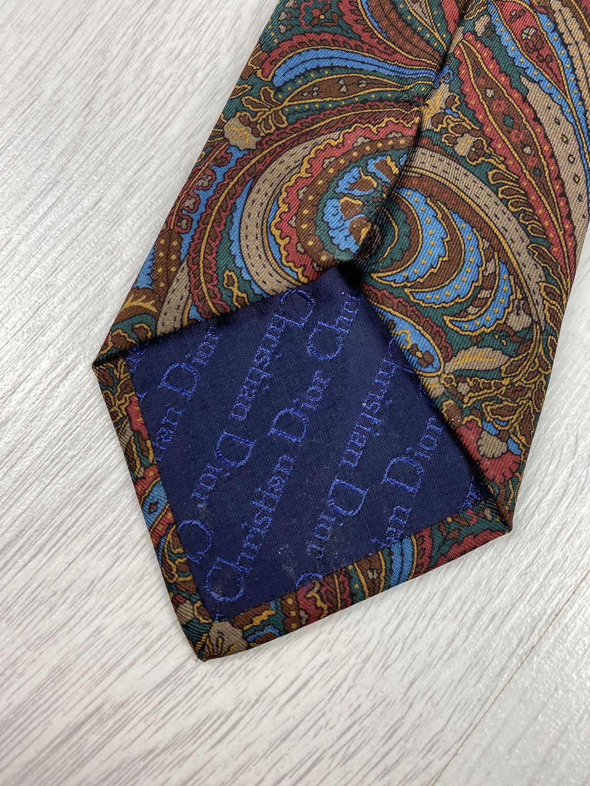 Christian Dior Monsieur Vintage Christian Dior Monsieur Floral Tie 100% Silk Size ONE SIZE - 6 Thumbnail