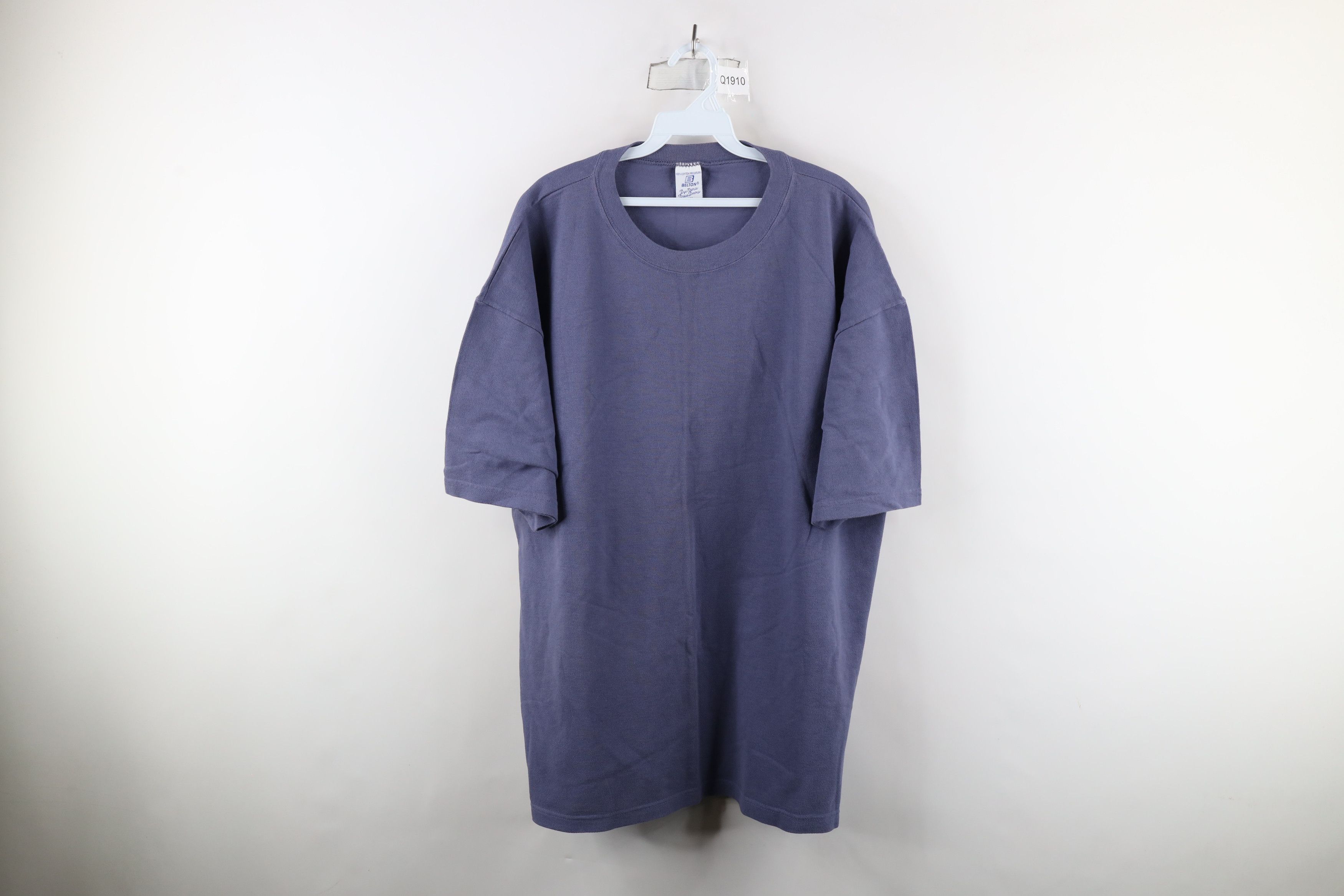 Vintage Vintage 90s Streetwear Pique Cotton Short Sleeve T-Shirt USA Size US XXL / EU 58 / 5 - 1 Thumbnail