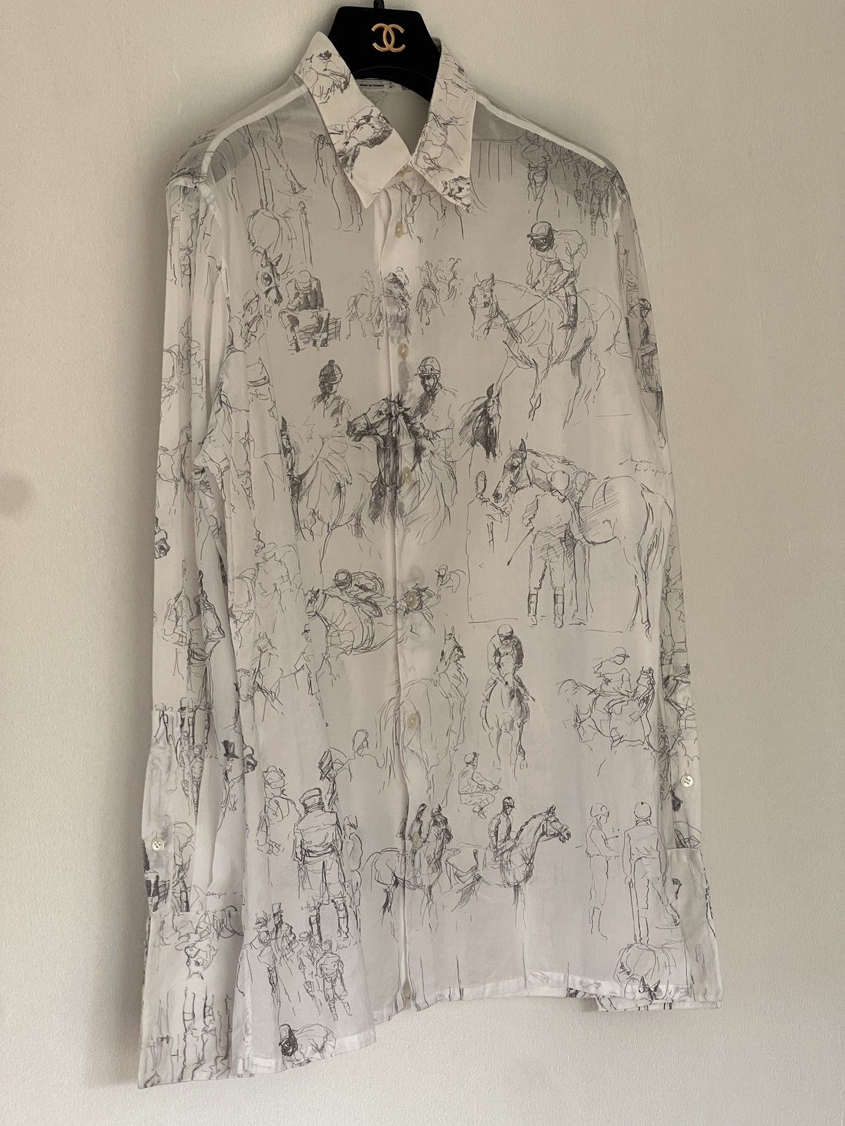 Hermes Hermes cotton voile shirt Size US S / EU 44-46 / 1 - 11 Thumbnail