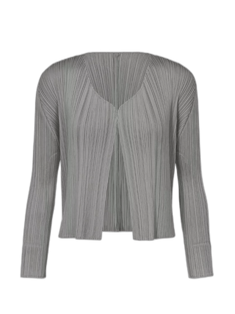 Issey Miyake Issey Miyake Gray Cardigan Jacket Size 4 Size L / US 10 / IT 46 - 1 Thumbnail