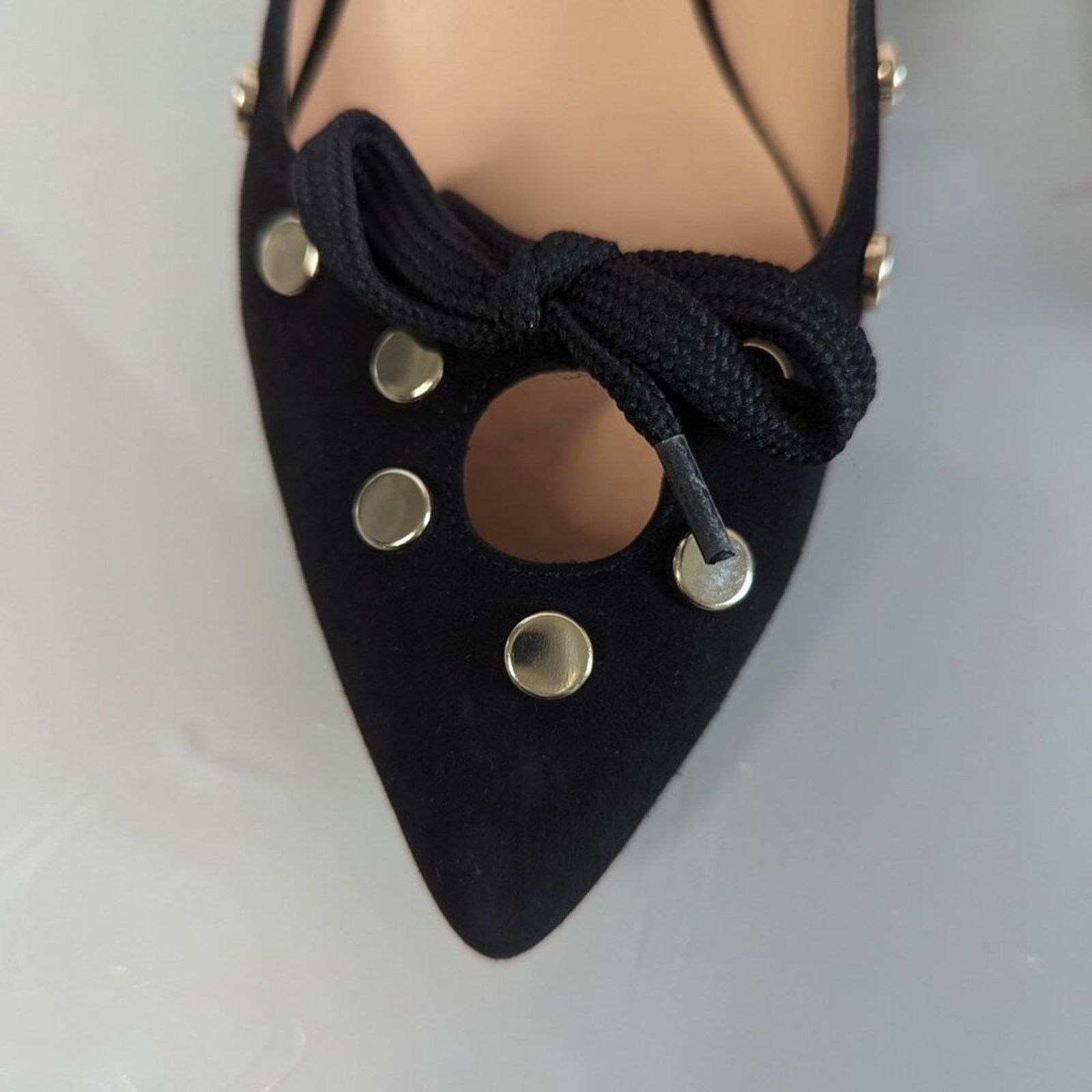 Anthropologie Anthropologie Hoss Intropia Black Pointed Toe Heels Bows 37 Size US 7 / IT 37 - 8 Thumbnail
