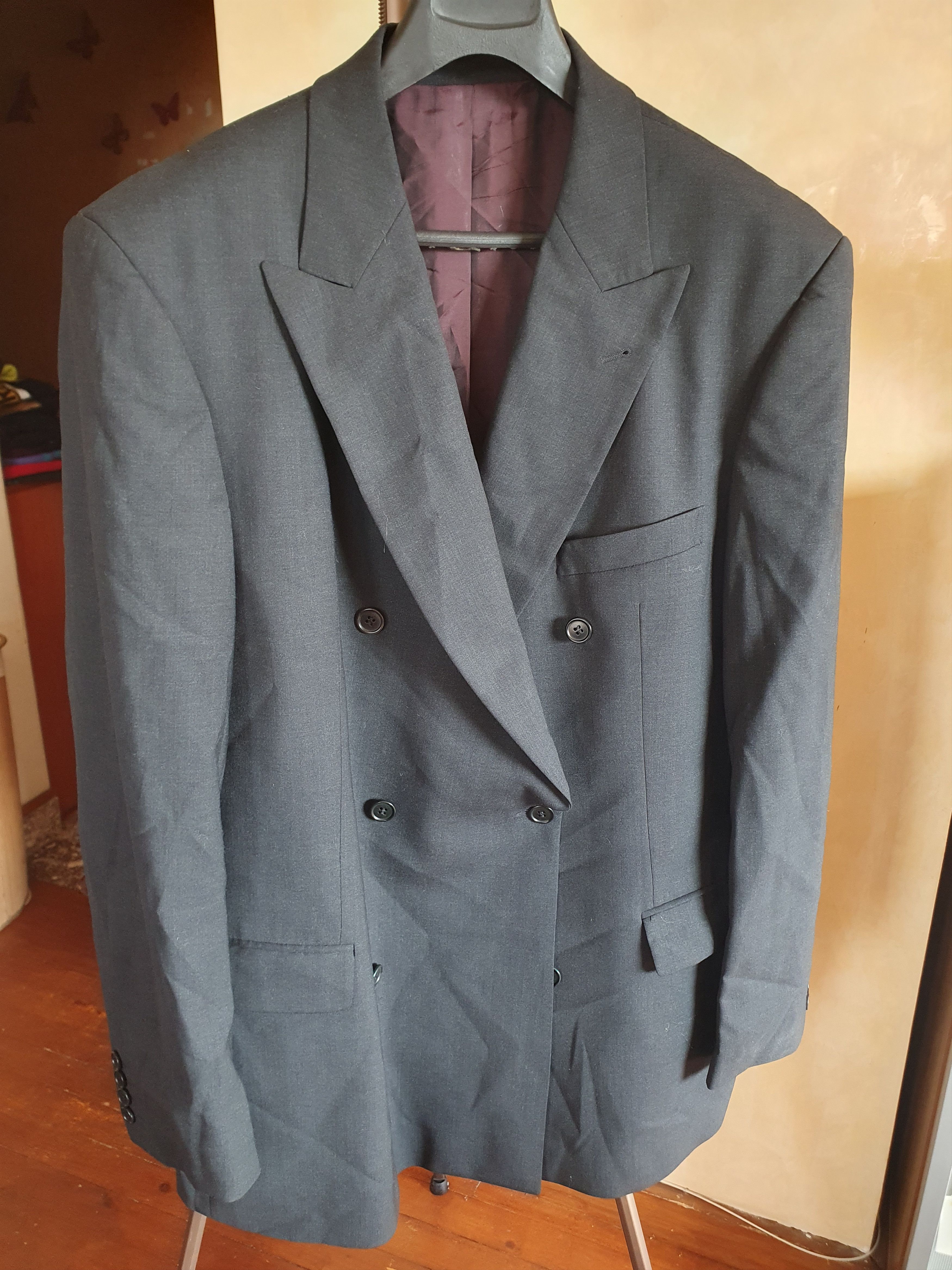 Ermenegildo Zegna × Vintage Ermenegildo Zegna Vintage Blazer Double breasted Italy 58 Size 54L - 5 Thumbnail