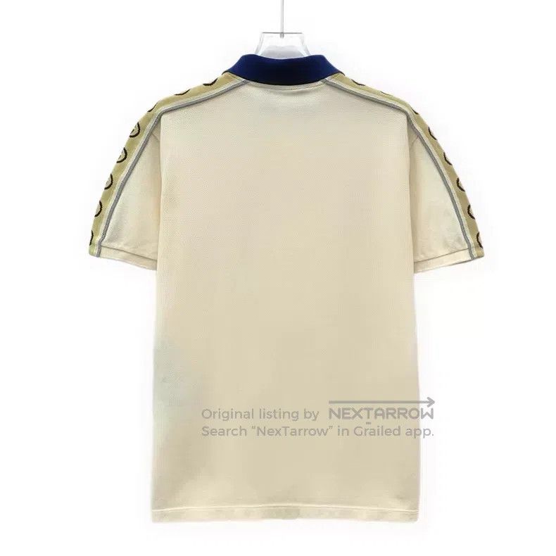 Gucci Gucci Beige double Glogo inlaid reflective strip cotton sh Size US XS / EU 42 / 0 - 2 Thumbnail