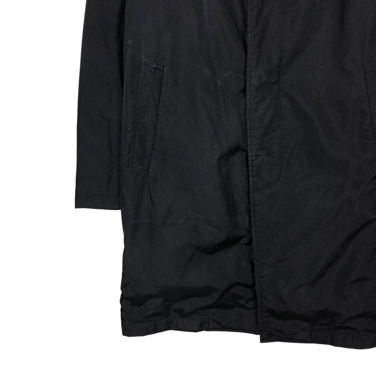 Yohji Yamamoto 📌Vintage Long Jacket Rich Black Ined Homme Basic Size US M / EU 48-50 / 2 - 5 Thumbnail
