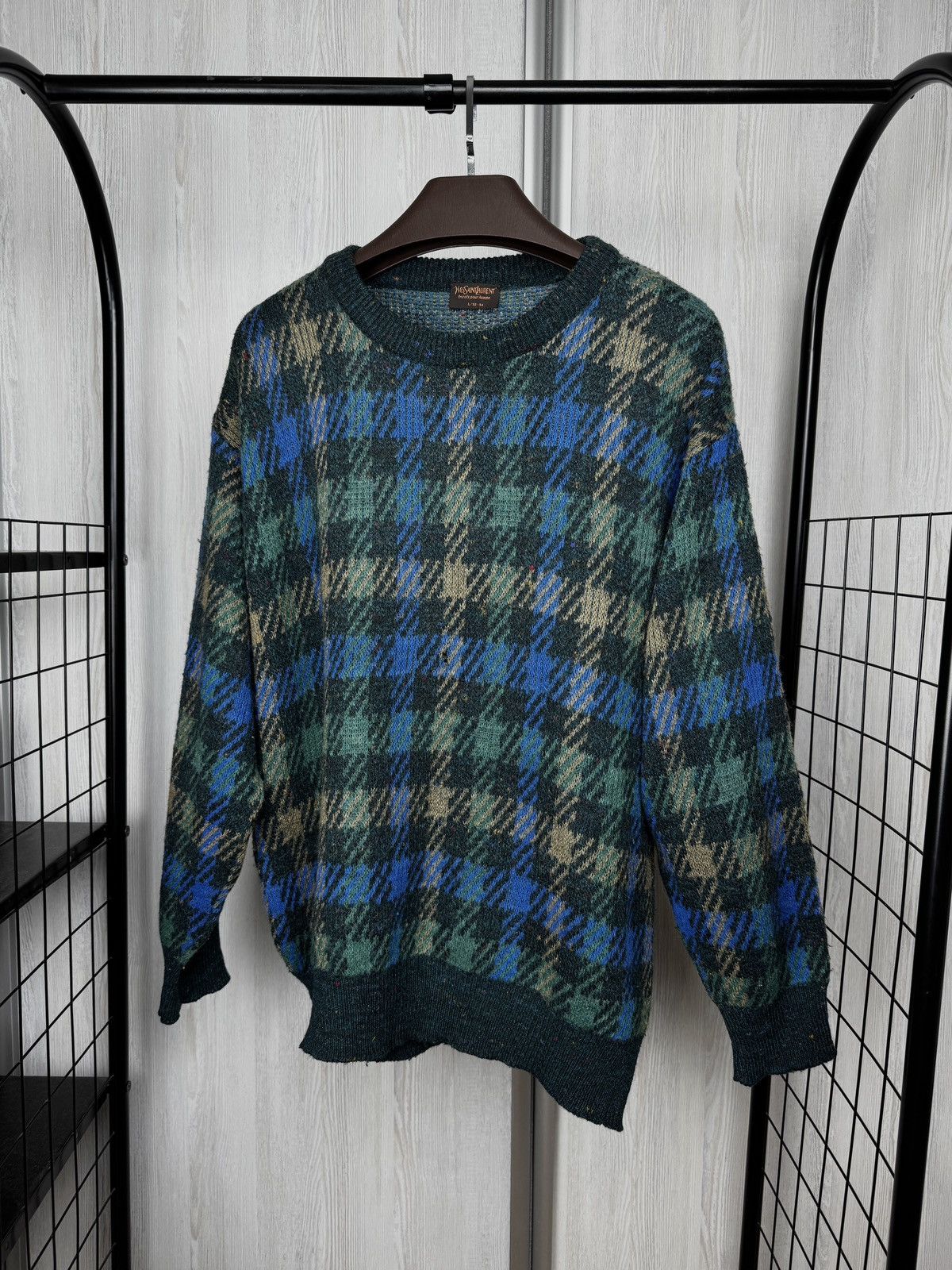 Yves Saint Laurent Yves Saint Laurent Vintage Knit Sweater Mohair Wool Alpaka Size US L / EU 52-54 / 3 - 1 Thumbnail