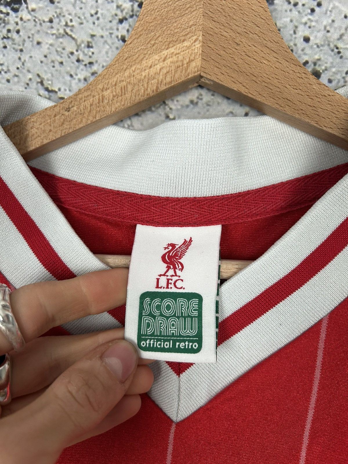 Vintage Soccer Draw Liverpool FC Retro Football Jersey Hype Sport Size US XXL / EU 58 / 5 - 5 Thumbnail