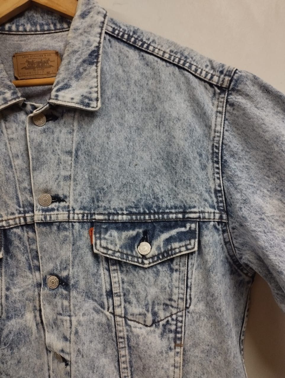 Levi's Vintage Levi's Orange Tab Acid Wash Levi's Trucker Jacket Size US L / EU 52-54 / 3 - 6 Thumbnail