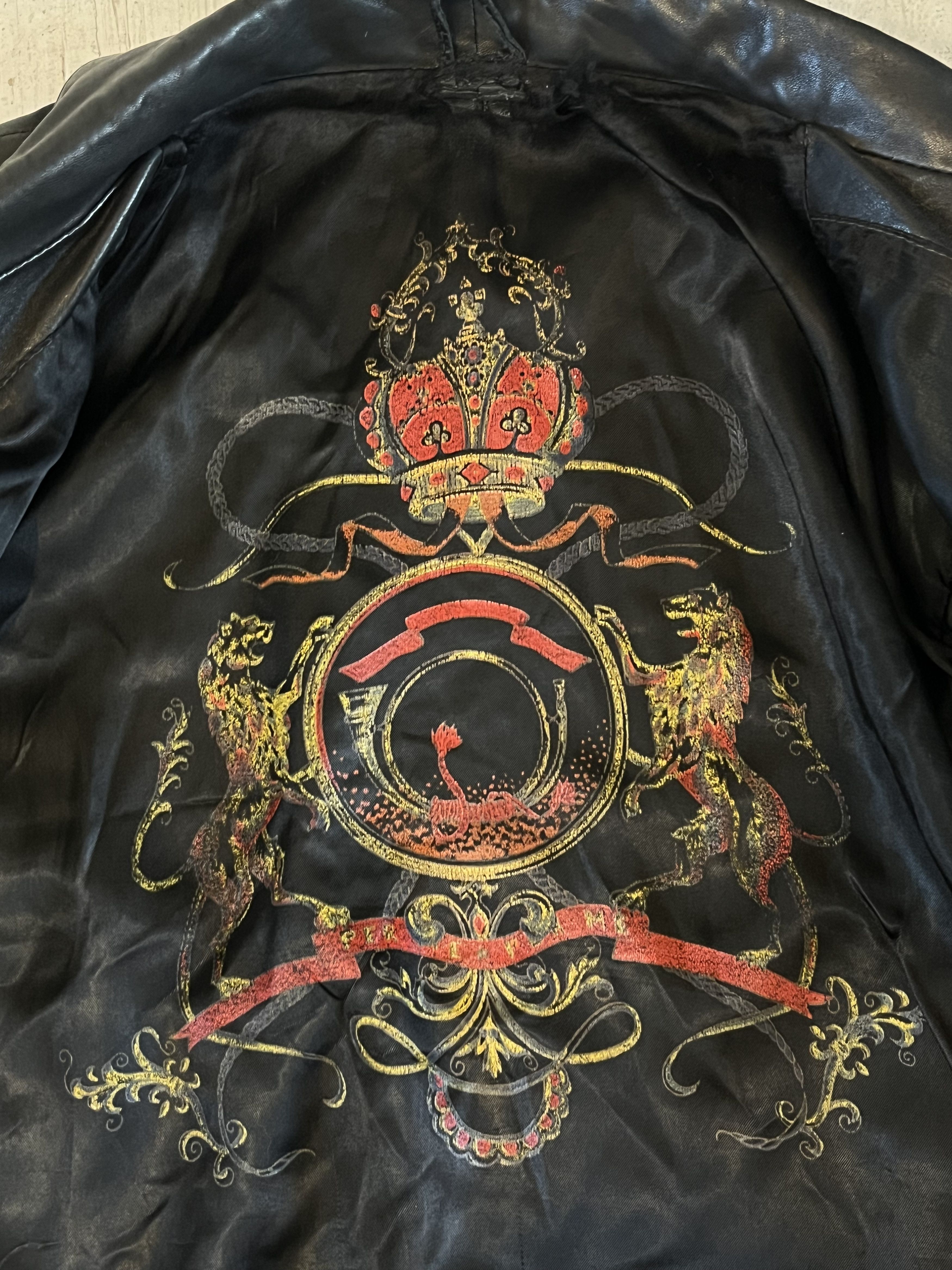 Vintage 90s Real Lambs Leather Biker Jacket Size S / US 4 / IT 40 - 7 Thumbnail