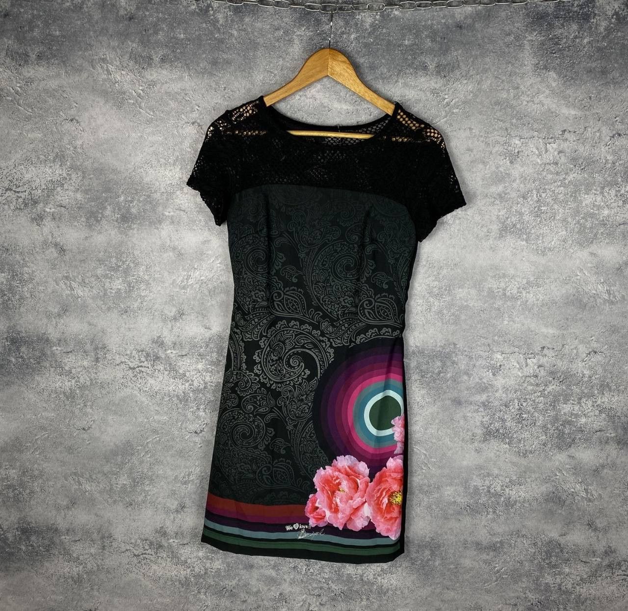 Desigual Desigual Dress Women's Size 36 Multicolor Short Sleeve Size XS / US 0-2 / IT 36-38 - 1 Thumbnail
