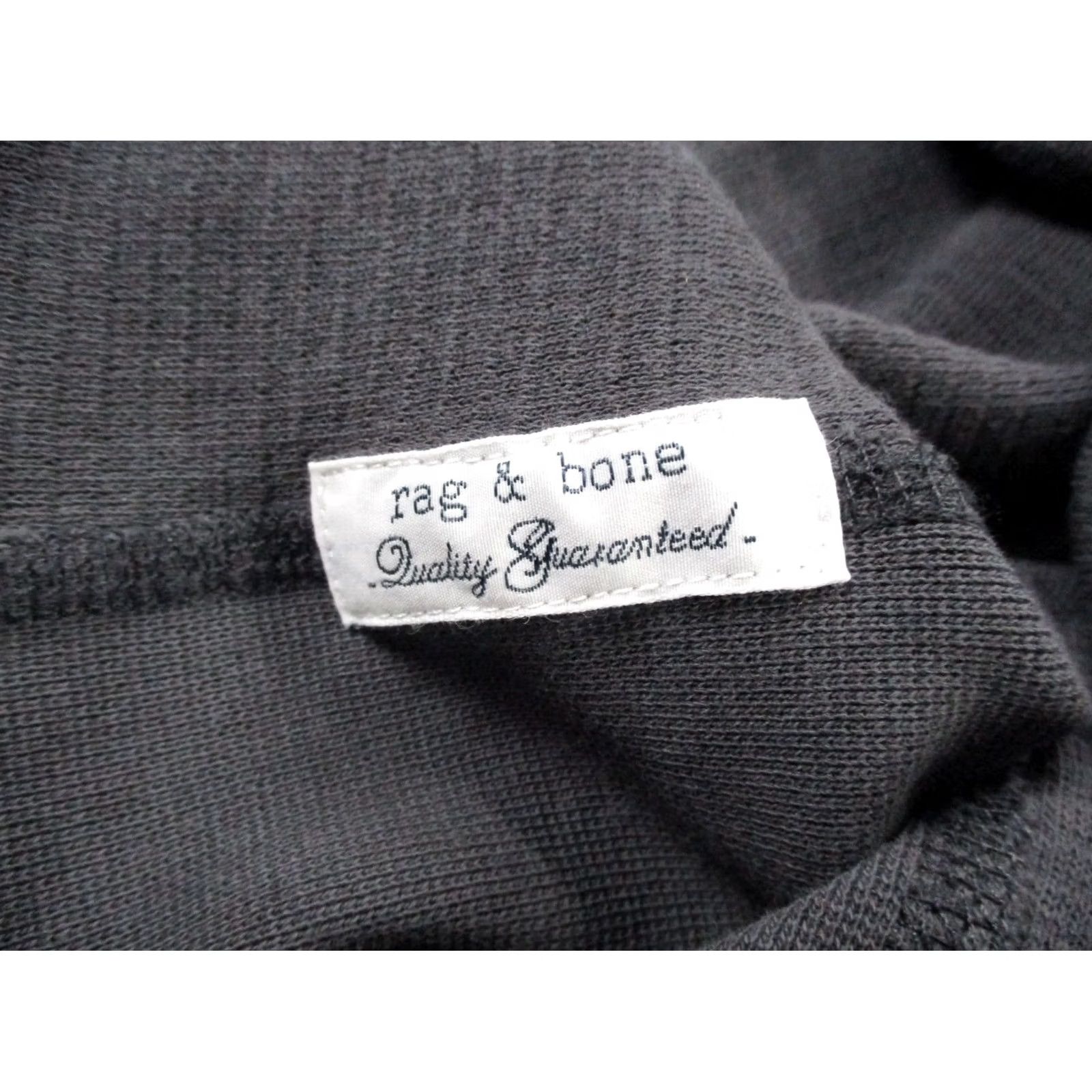 Rag & Bone rag & bone Hoodie Womens L Gray Logo Preppy Thermal Pullover Sweatshirt Casual Knit Crew Neck Long Sleeve Size L / US 10 / IT 46 - 7 Thumbnail