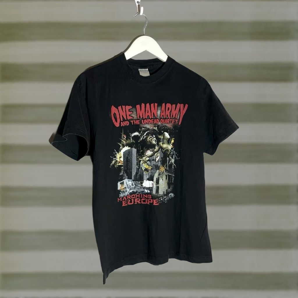 Vintage VINTAGE One Army And The Under Quartet Marching Europe Tour 2005/06 T-Shirt Size M Black Men Size US M / EU 48-50 / 2 - 1 Thumbnail