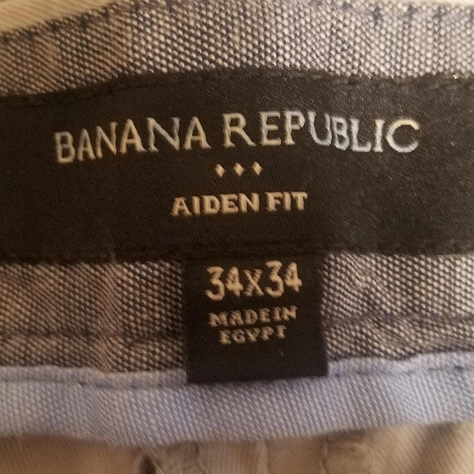 Banana Republic Banana Republic Aiden Fit Gray Pants 34X34 Size US 34 / EU 50 - 4 Thumbnail