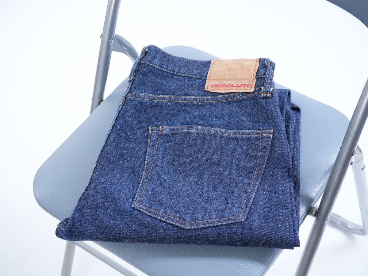 Resolute 710 Indigo Twill Cotton Straight Selvedge Jeans