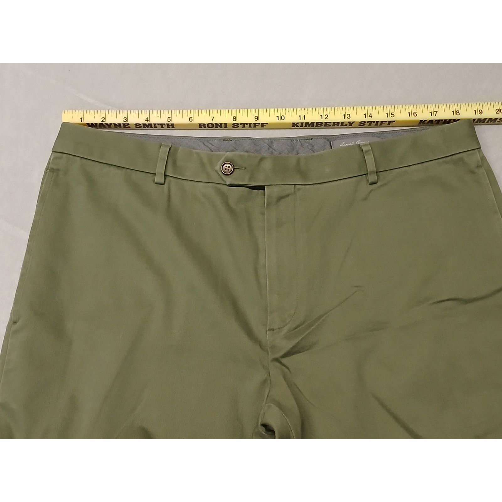 Daniel Cremieux Daniel Cremieux (38x30) Green Khaki Cotton Blend Pants Size US 38 / EU 54 - 4 Thumbnail