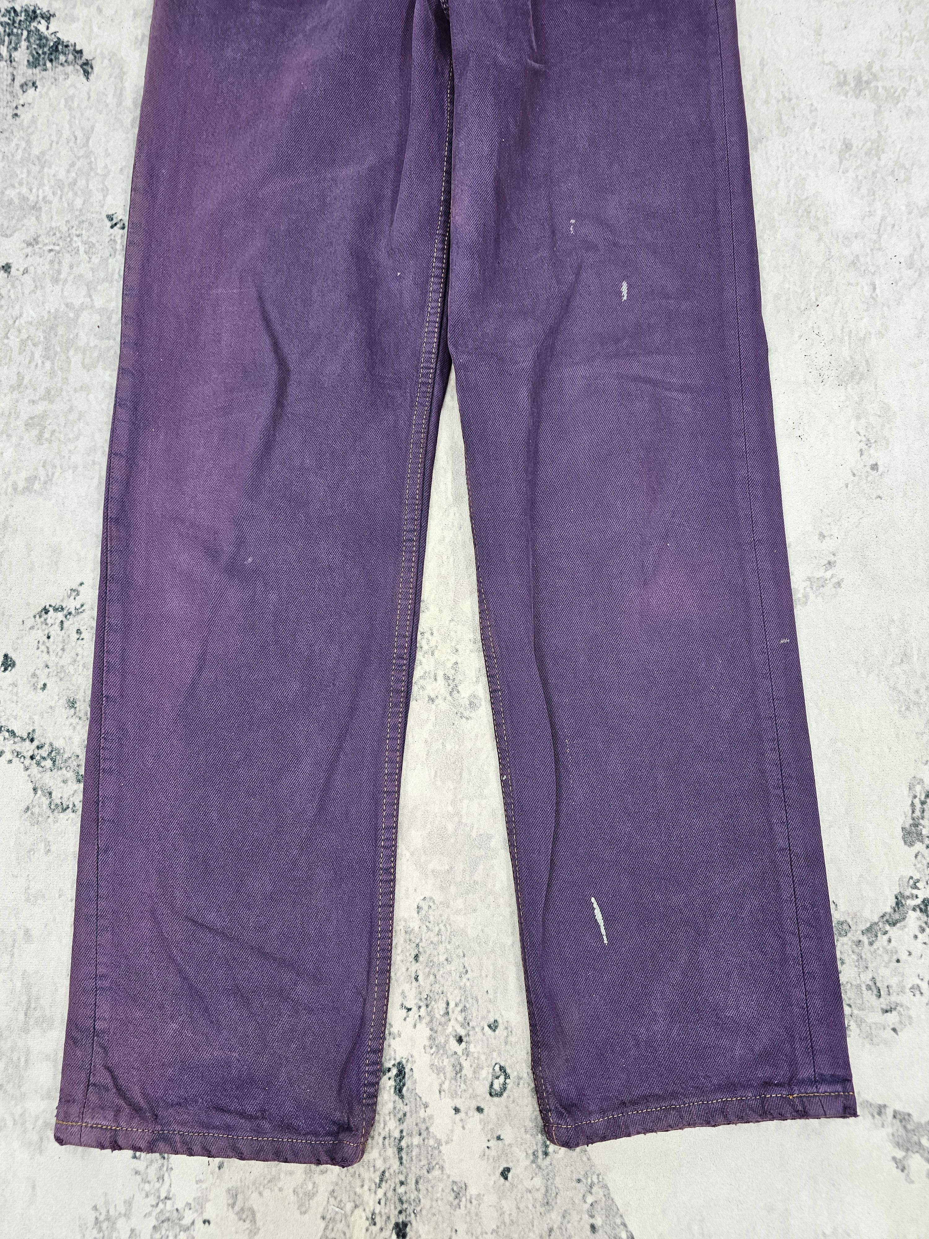 Levi's Vintage Clothing Vtg 90'S LEVIS 501 Purple Faded Jeans Made In USA L0512 Size US 28 / EU 44 - 3 Thumbnail