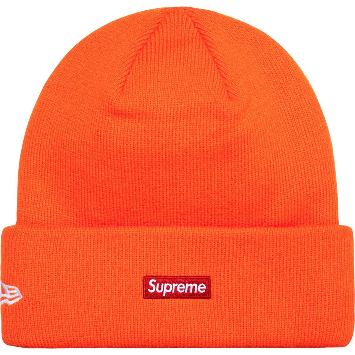 Hypebeast × New Era × Supreme Supreme New Era S Logo Beanie Orange FW24 DS Size ONE SIZE - 2 Thumbnail