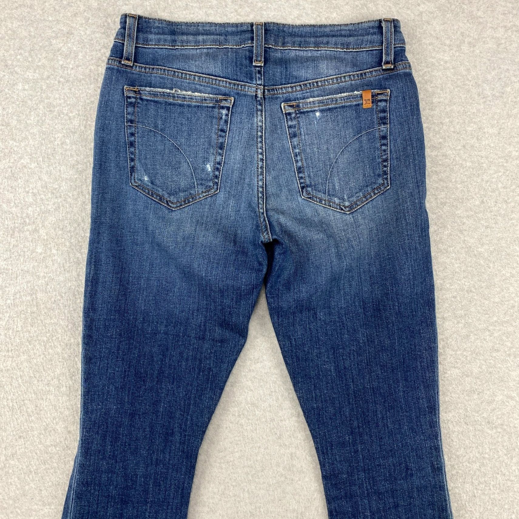 Vintage Joe's Jeans Womens Jeans 27 Blue Mid-Rise Skinny Distressed Stretch Cotton Denim Size 27" / US 4 / IT 40 - 7 Thumbnail
