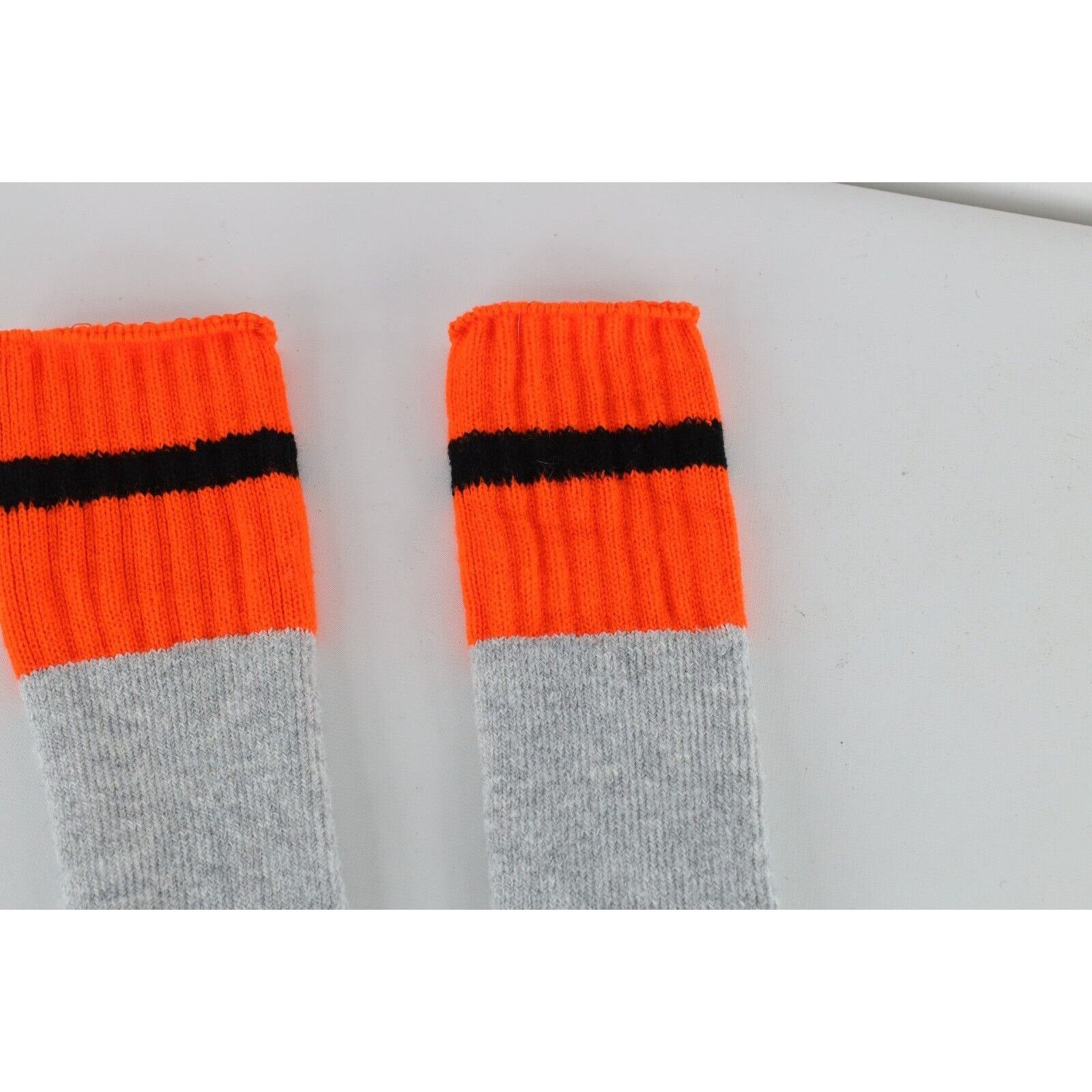 Vintage Vintage 70s Streetwear Wool Blend Knit Striped Hiking Socks Size ONE SIZE - 2 Thumbnail